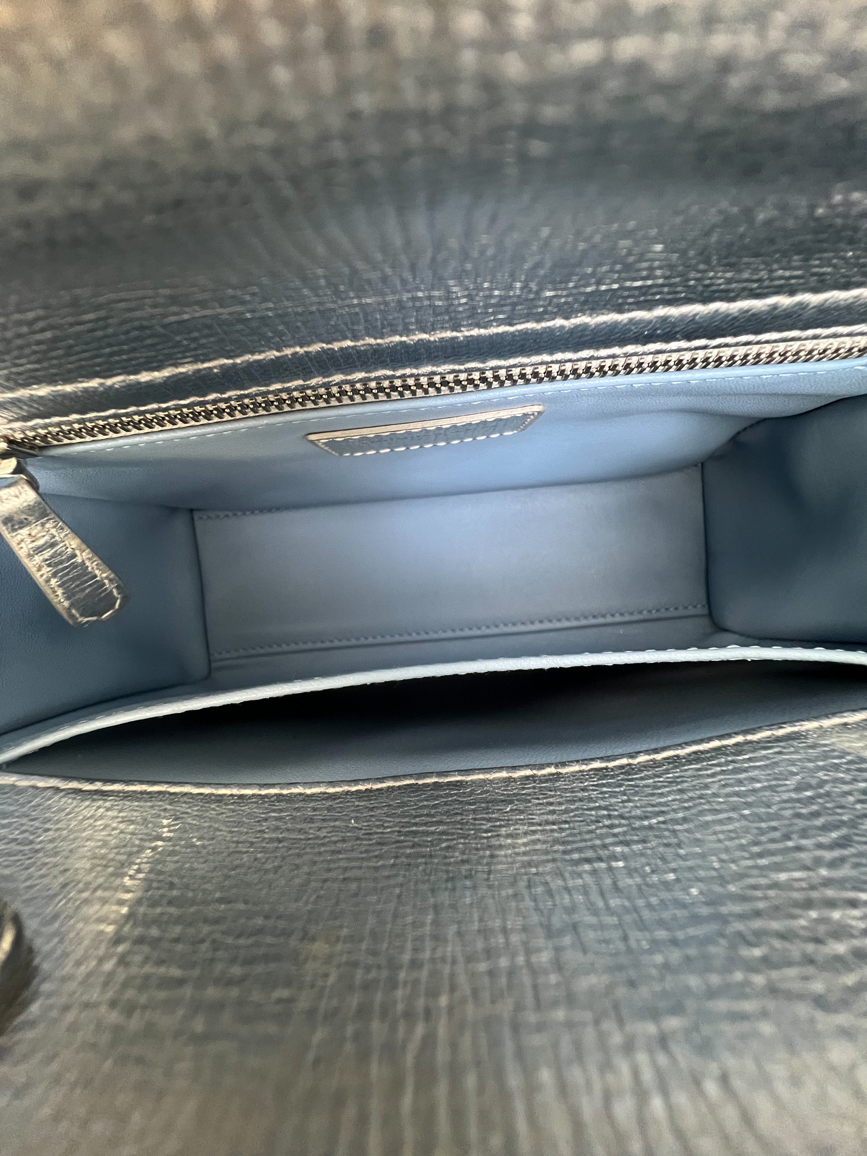 Christian Dior Small Lady Dior Silver with SHW
