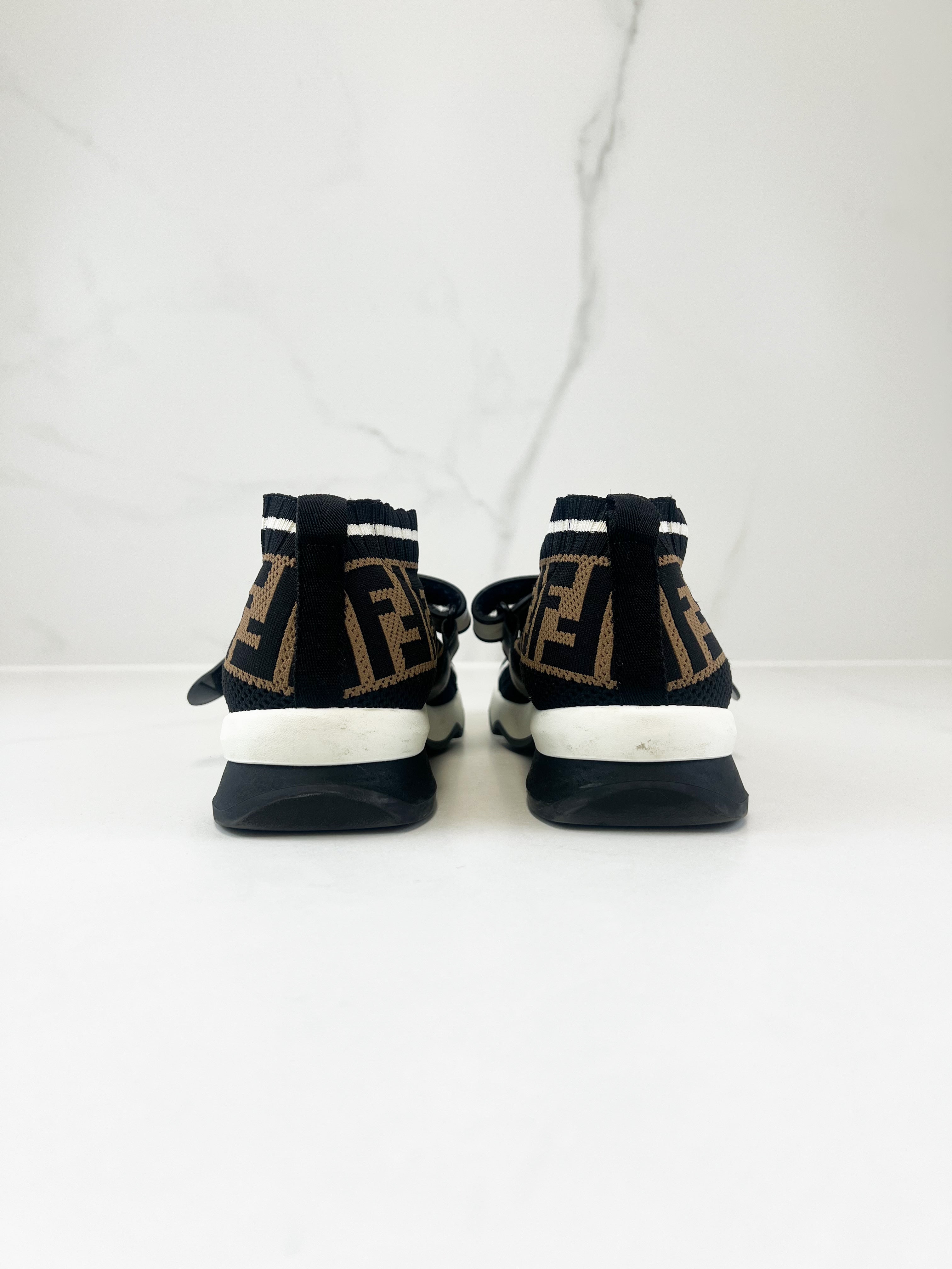 Fendi FF Fabric Sneaker Size 38