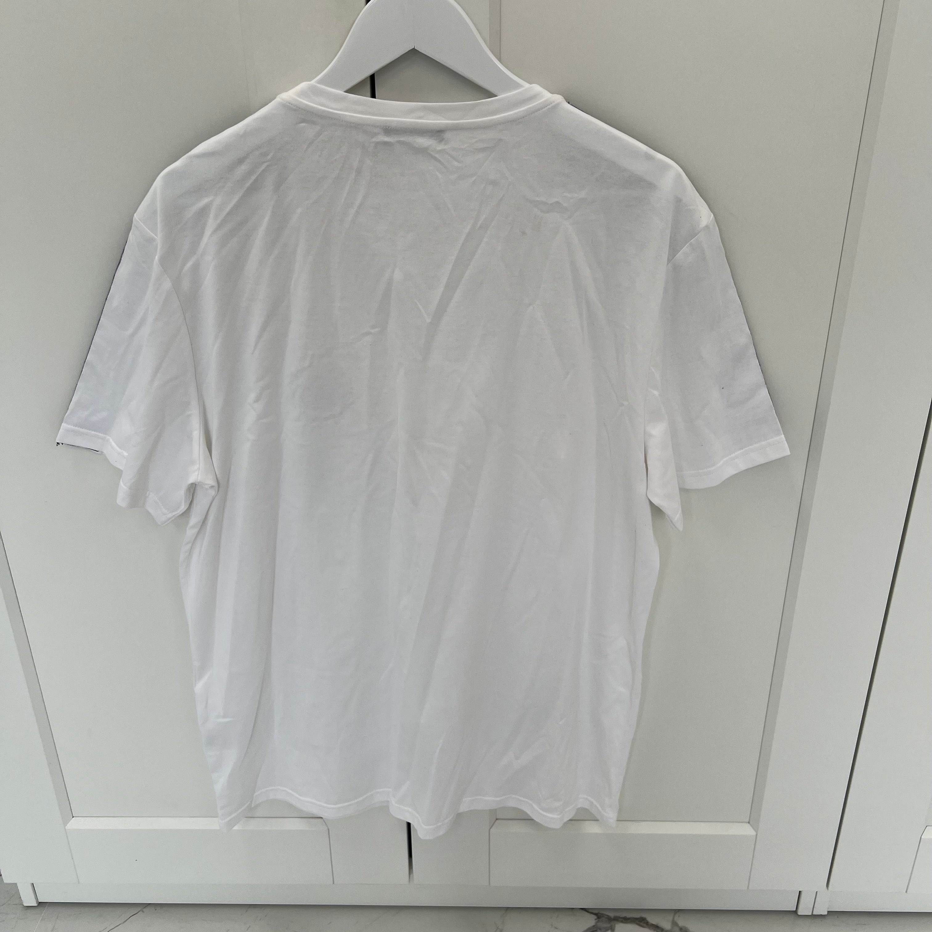 Balmain Logo Men's White T-Shirt Size XL