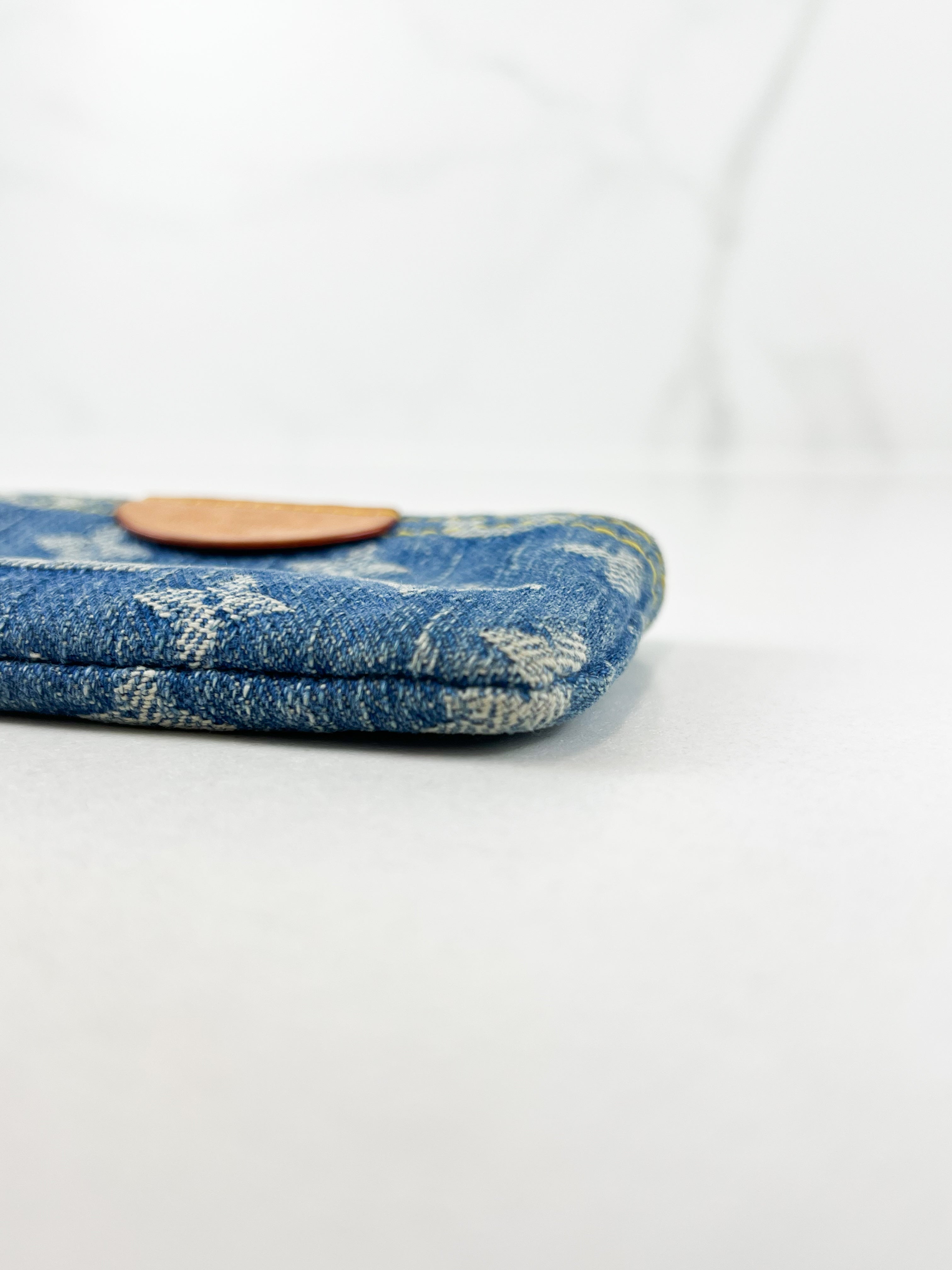 Louis Vuitton Denim Monogram Key Pouch