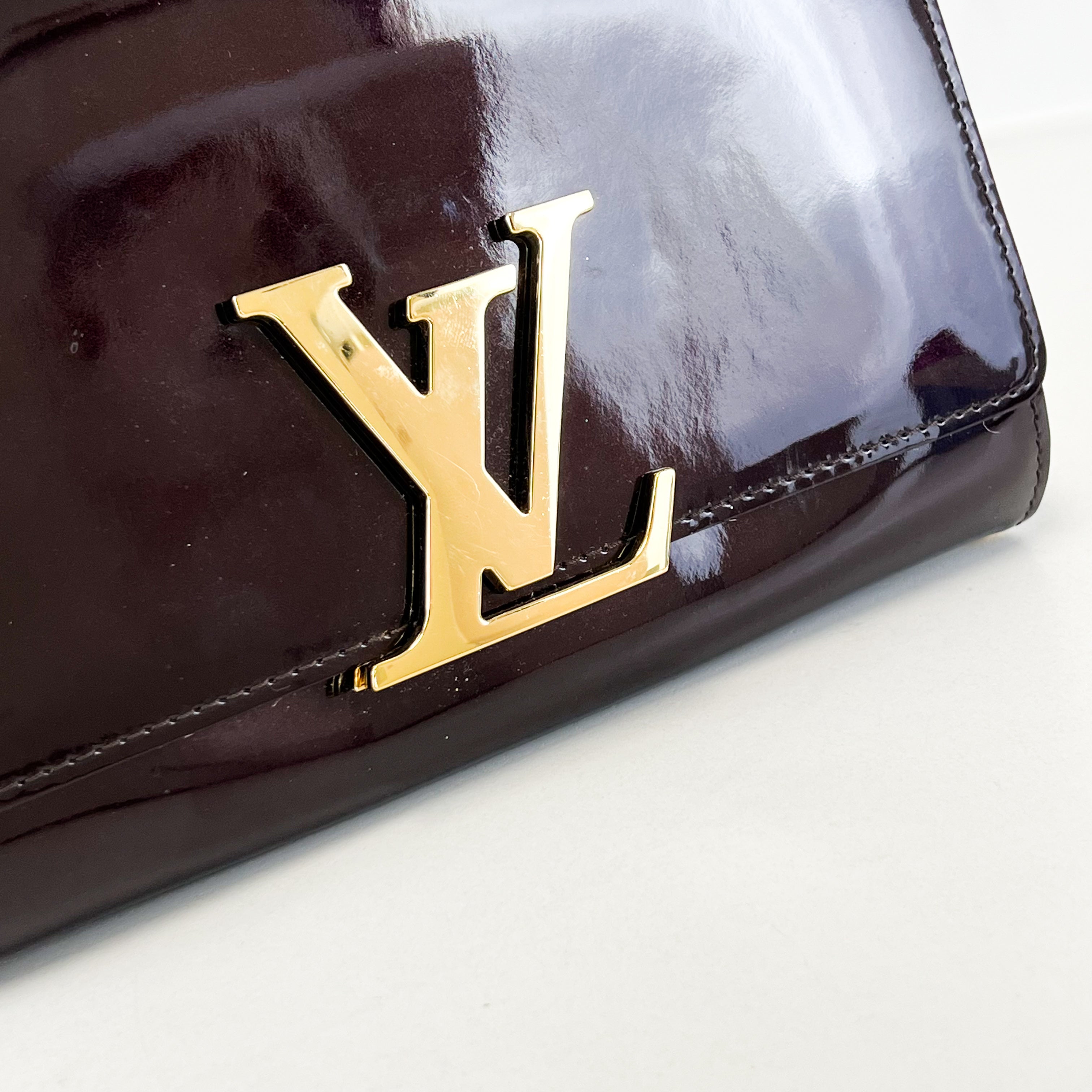 Louis Vuitton Patent St Louise Chain Bag