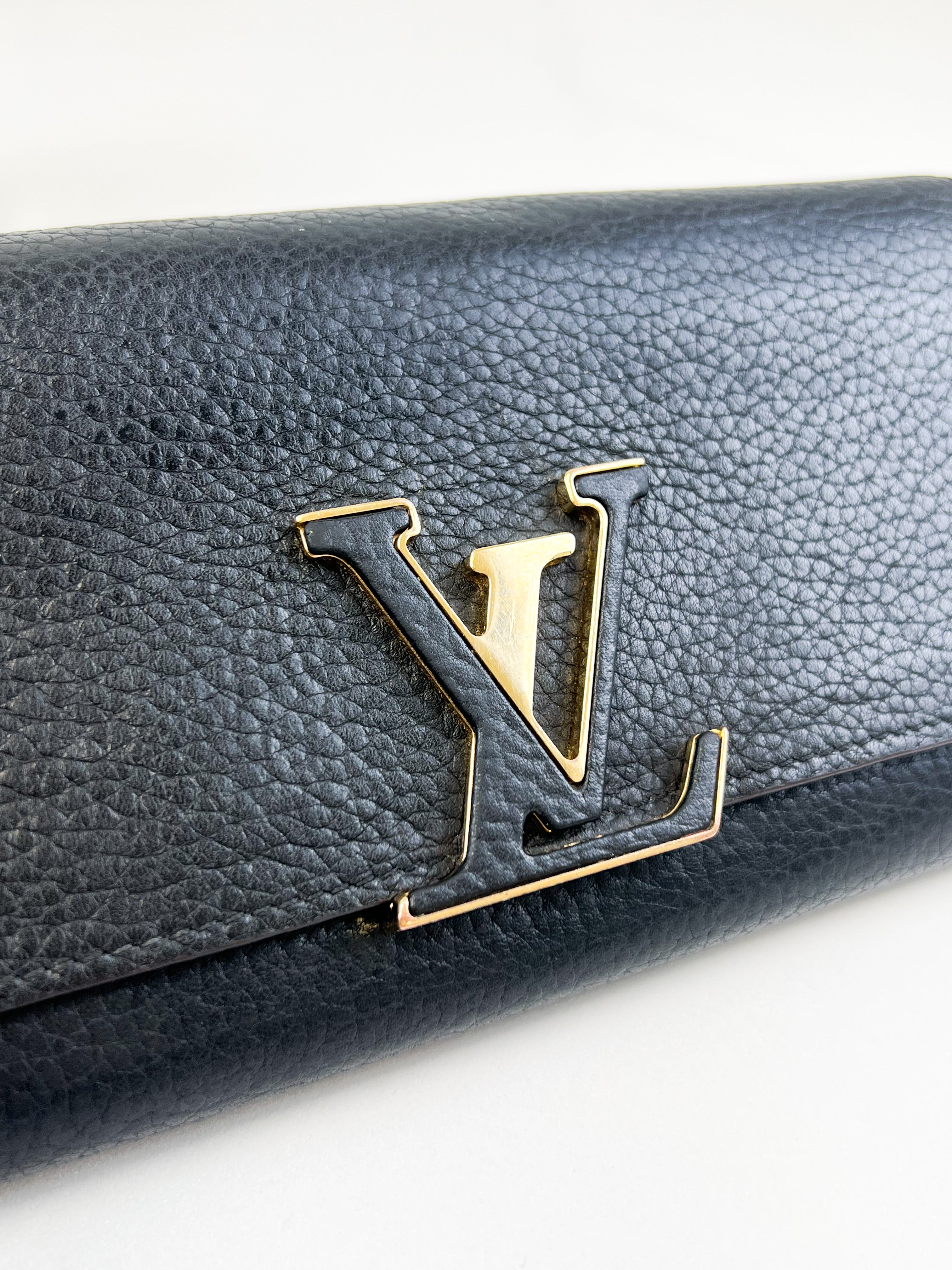 Louis Vuitton Capucines Wallet in Taurillon Leather