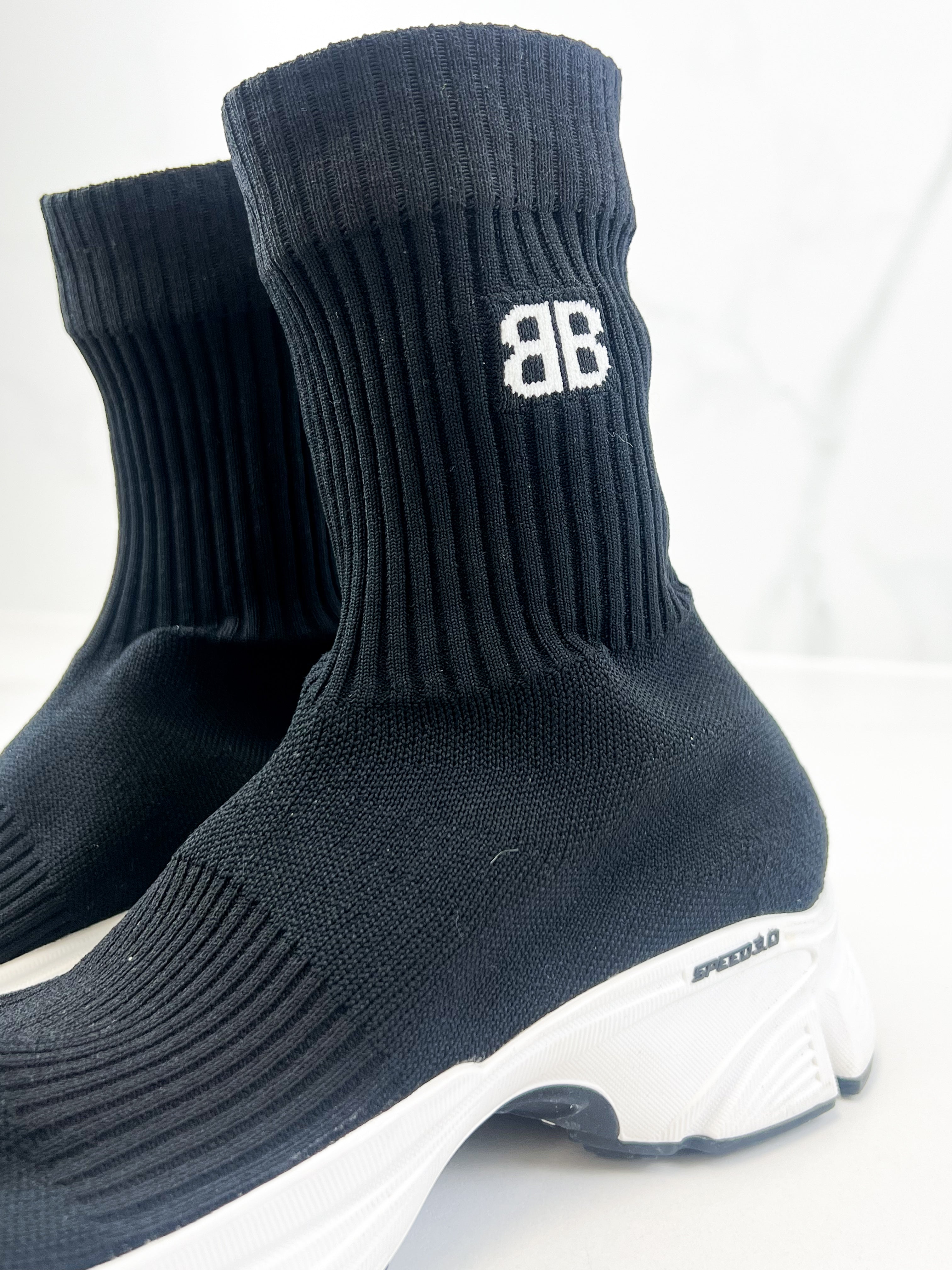 Balenciaga Black Knit Sneaker Size 35