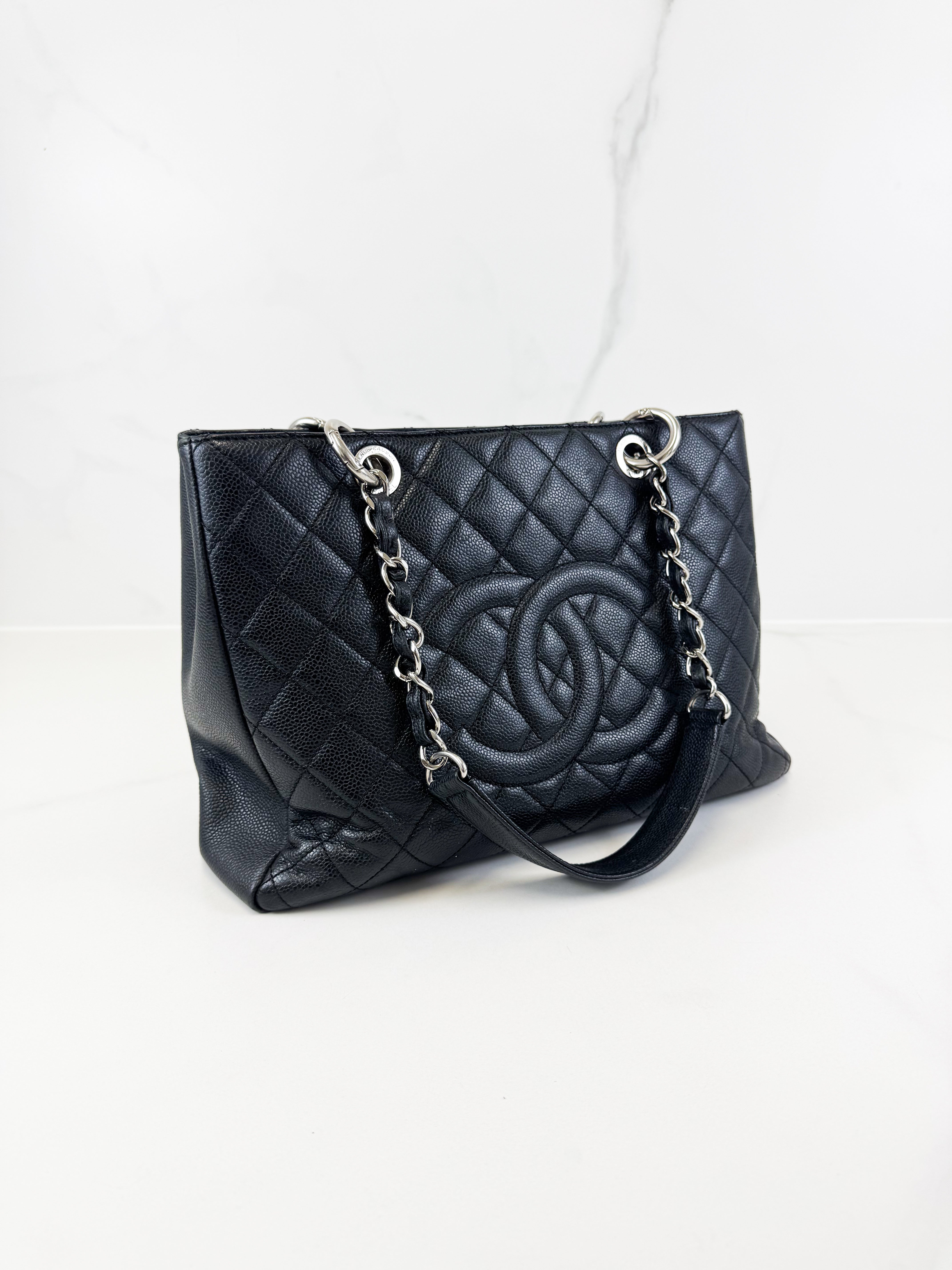 Chanel CC Black Caviar GST Tote