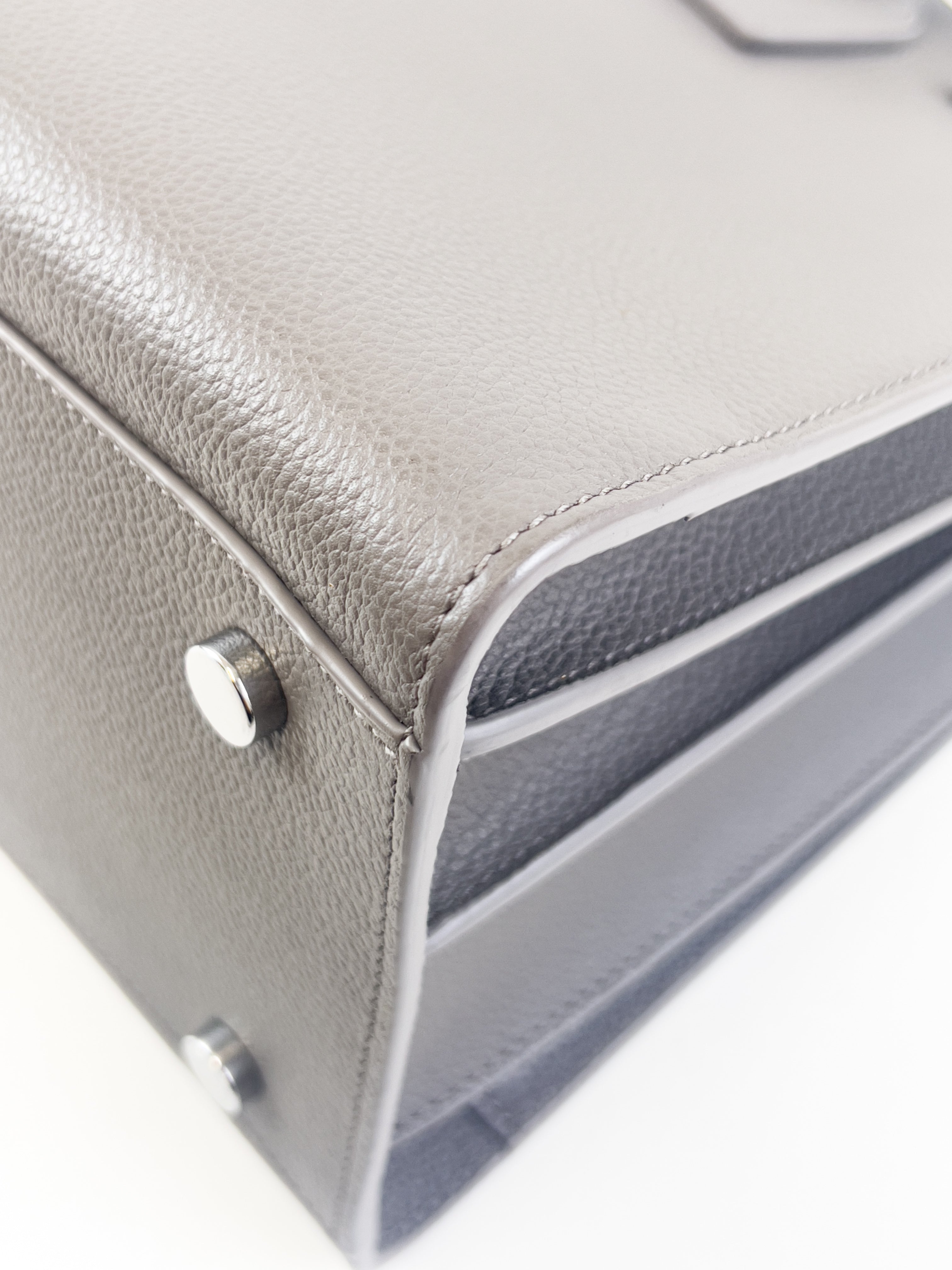 Saint Laurent Grey Large Sac De Jour with SHW