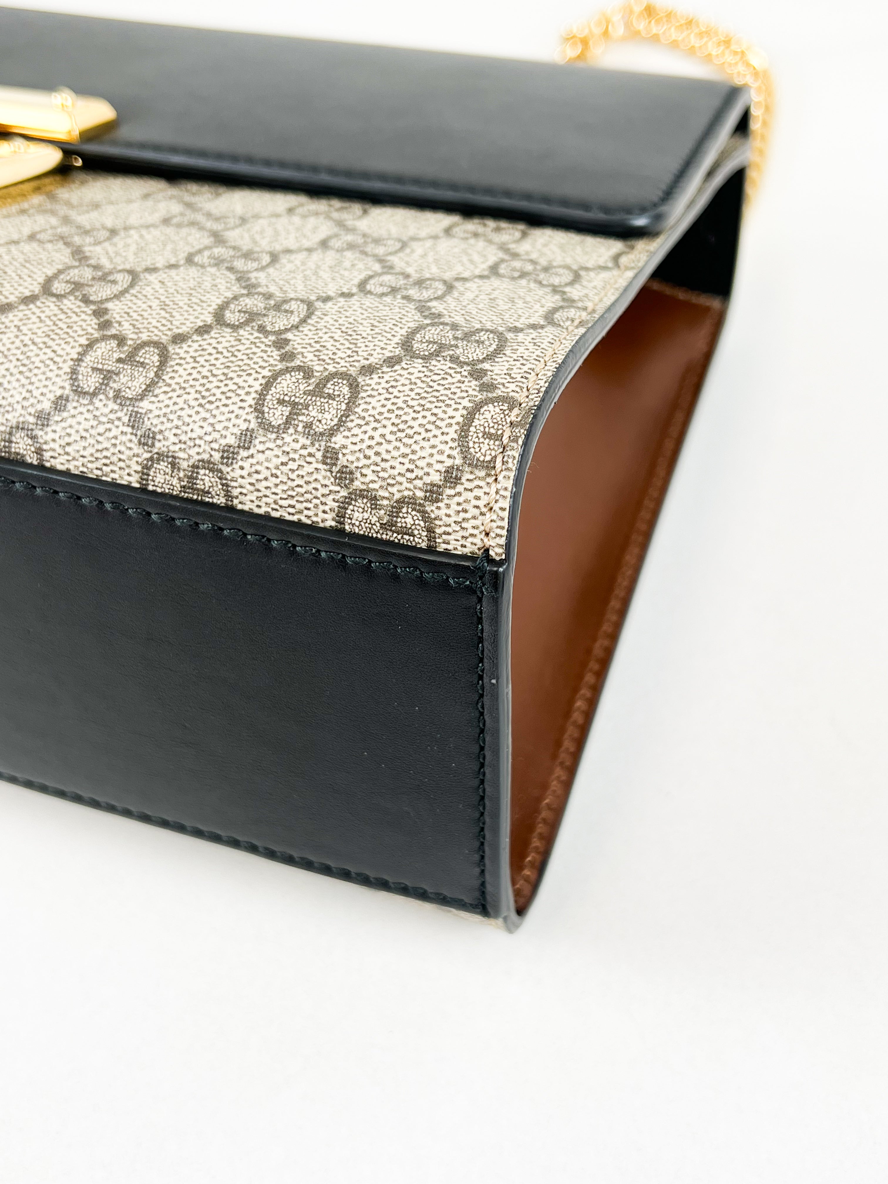 Gucci GG Supreme Large Padlock Shoulder Bag