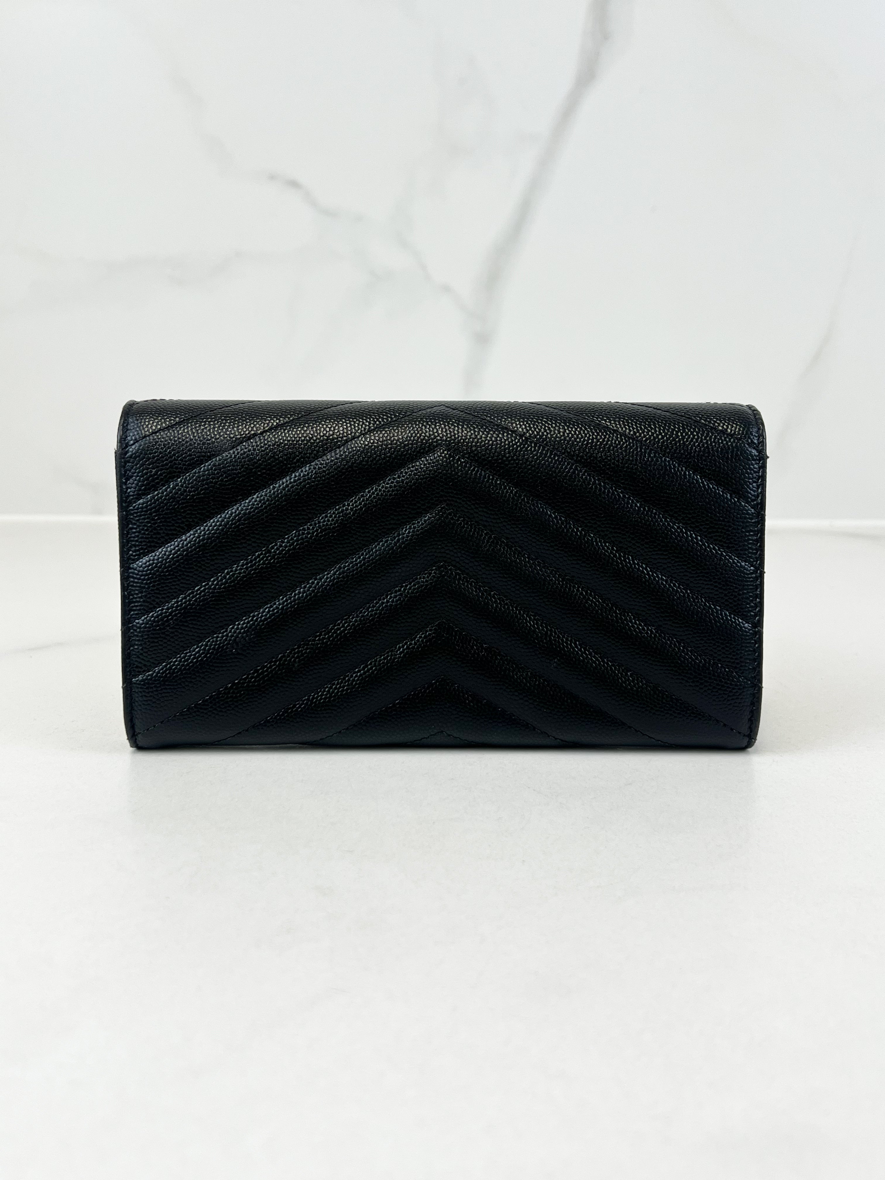 Saint Laurent Cassandre Matelasse Large Wallet