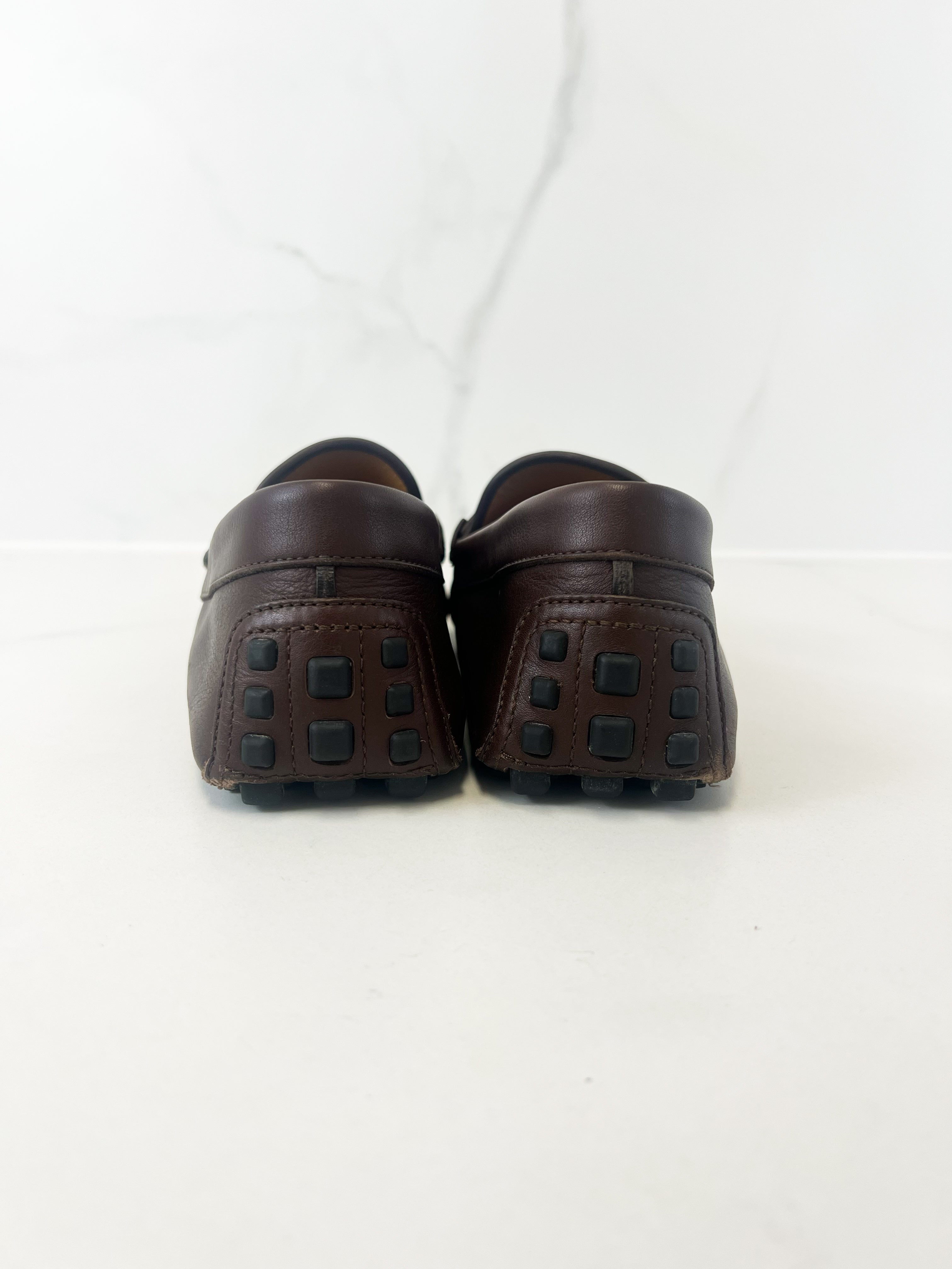 Gucci Burgundy Leather Horsebit Loafer Size 9.5