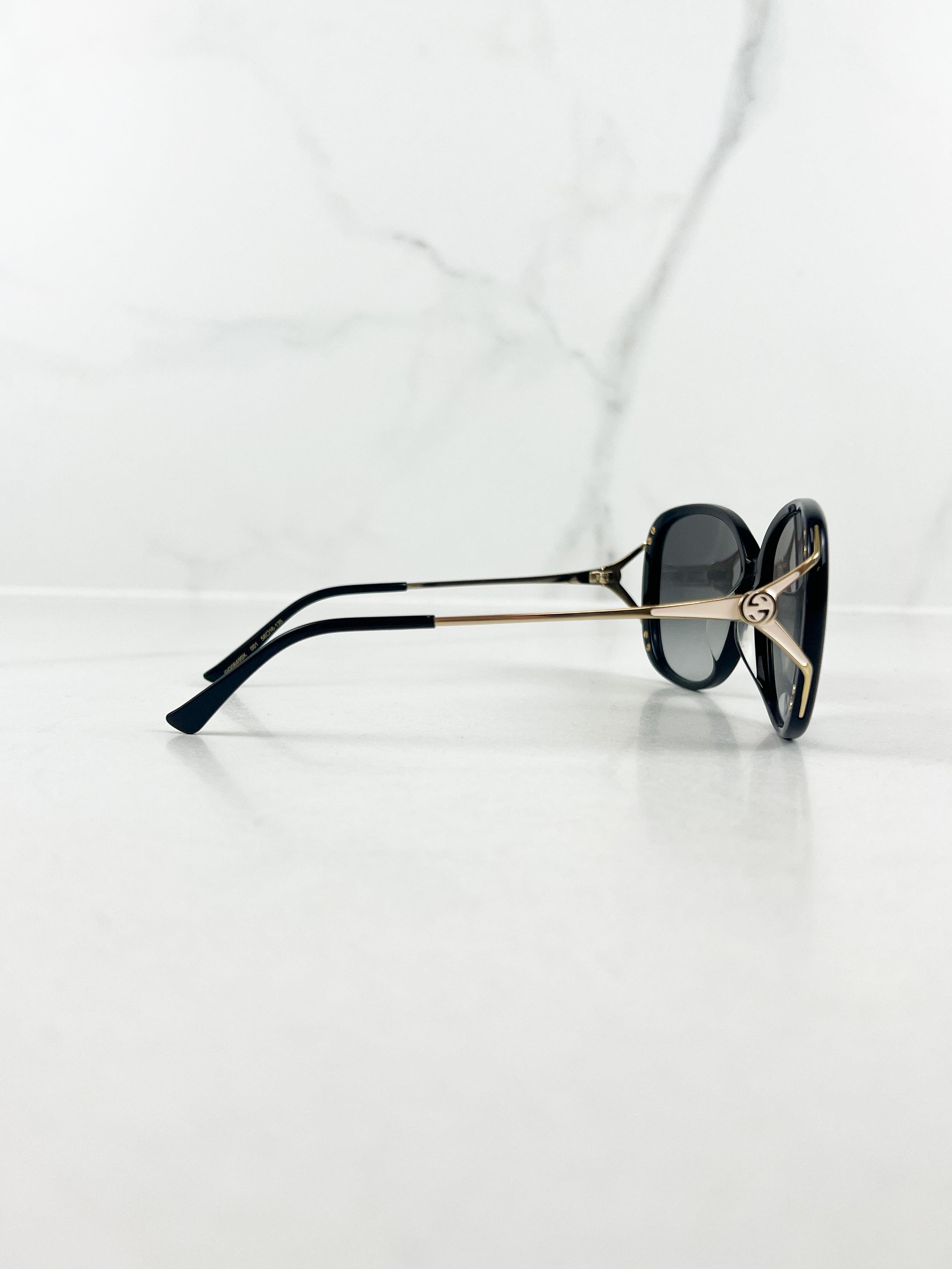 Gucci GG Logo Black Sunglasses