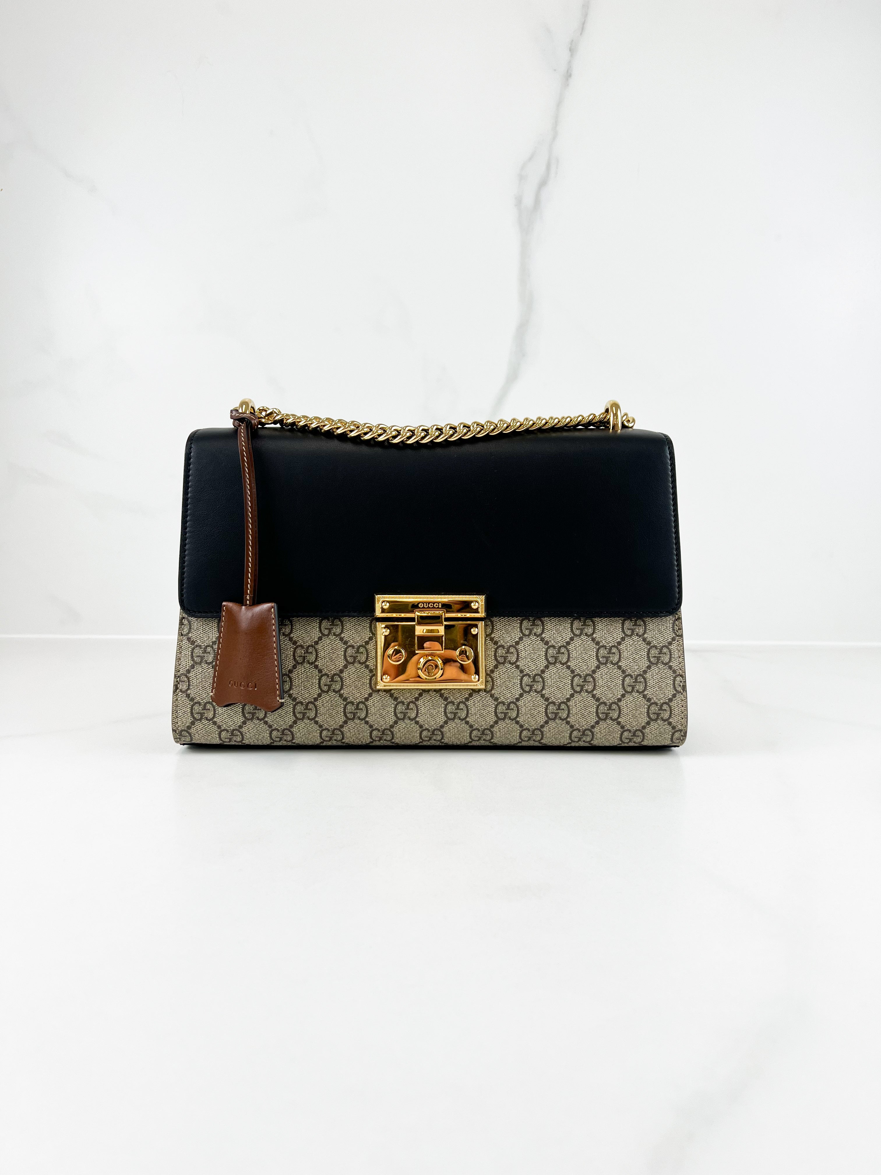 Gucci GG Supreme Large Padlock Shoulder Bag