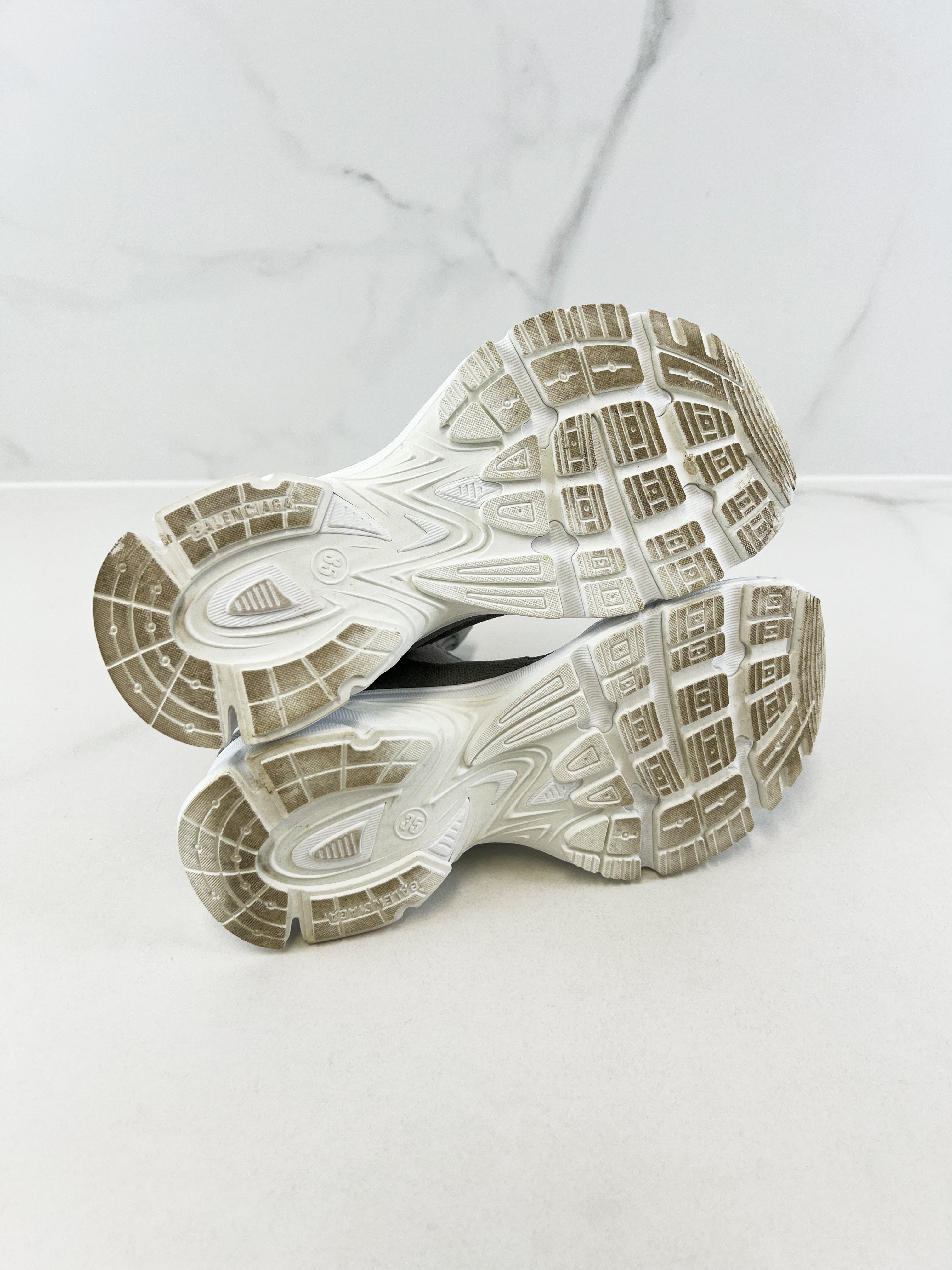 Balenciaga Grey White Knit Sneaker Size 35