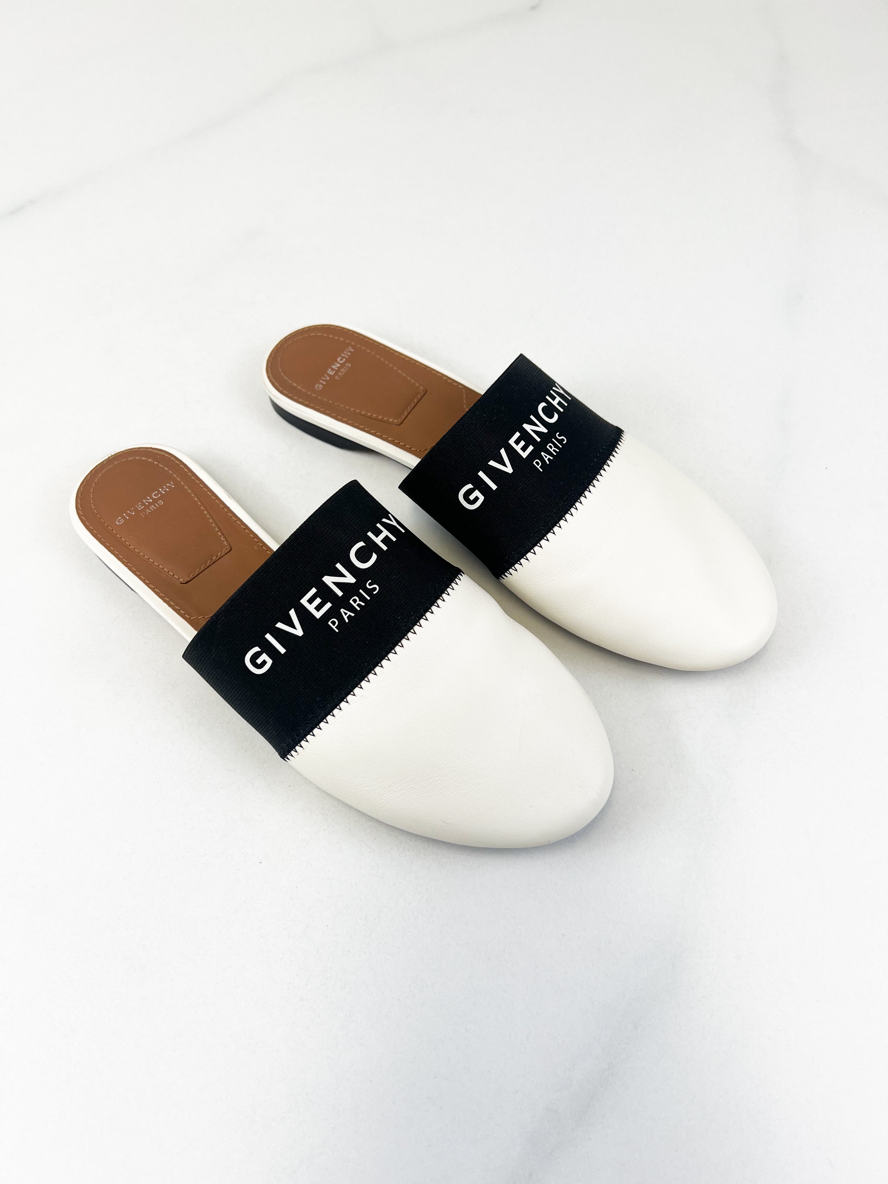 Givenchy Bedford Logo Mule Slides Size 35.5