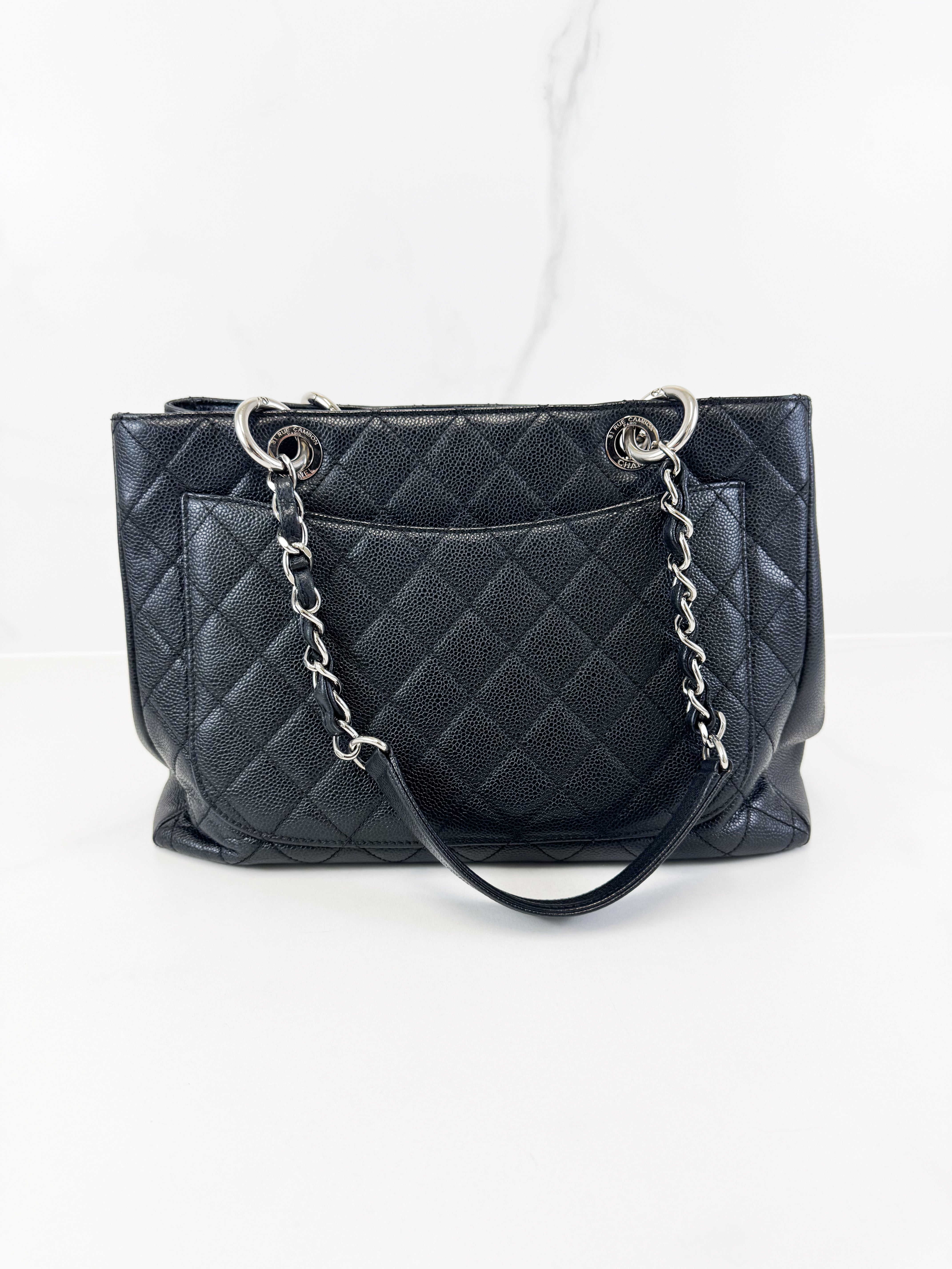 Chanel CC Black Caviar GST Tote