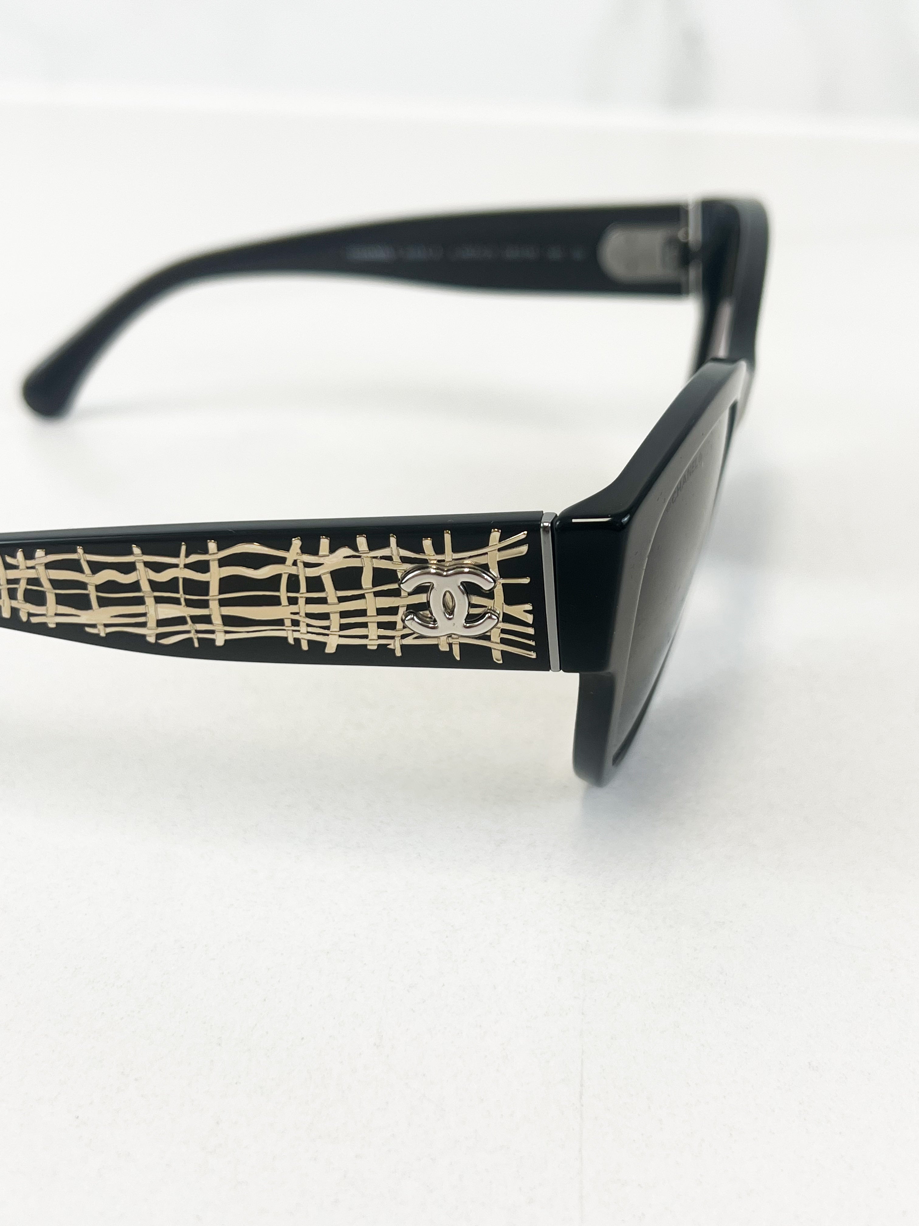 Chanel Black Pantos Sunglasses