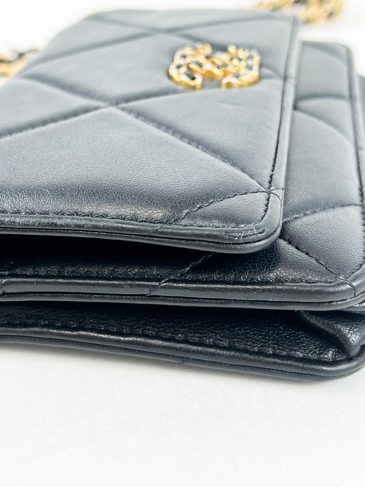 Chanel 19 Wallet on Chain WOC in Lambskin Leather