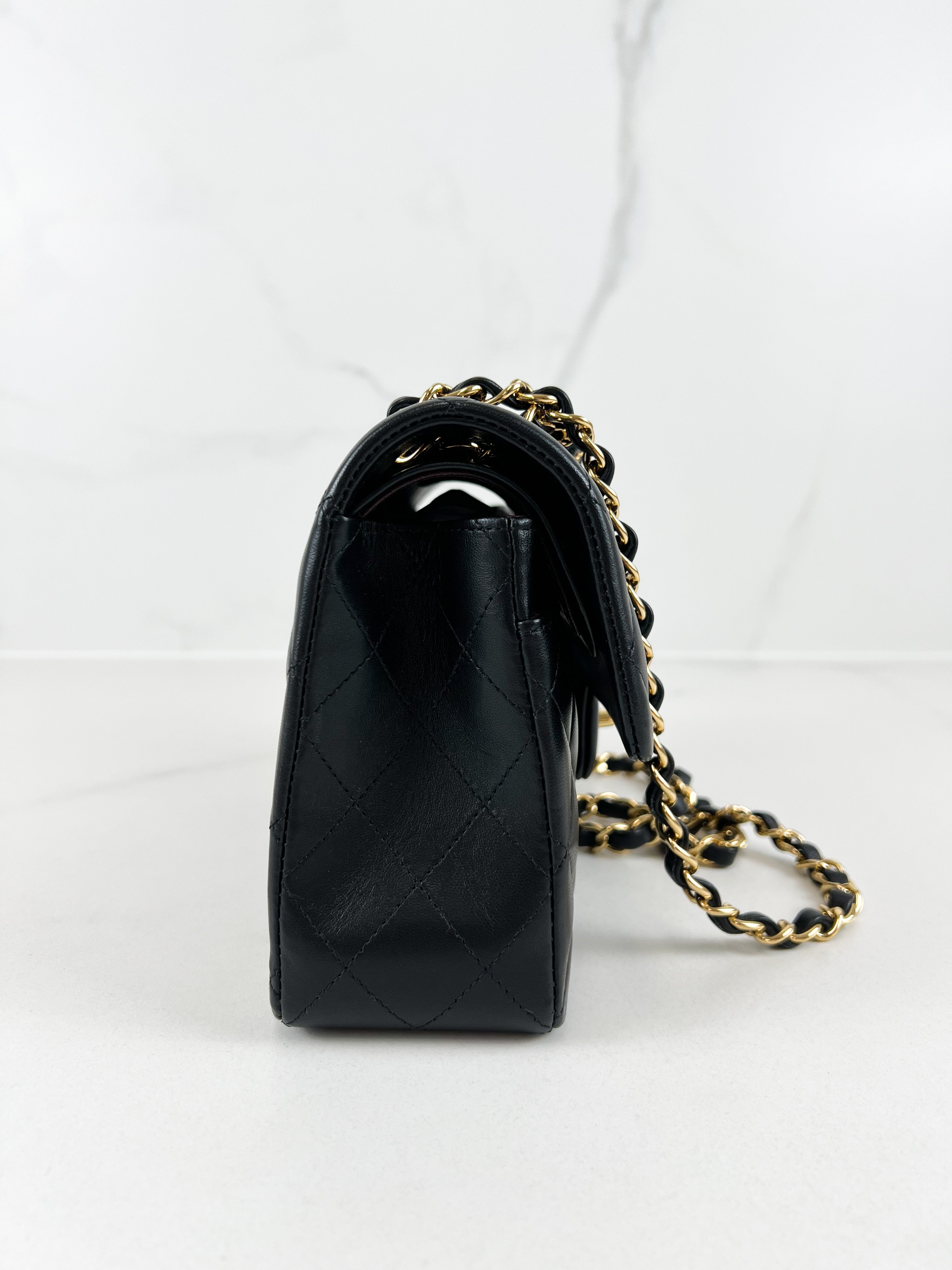 Chanel Small Classic Double Flap Calfskin Shoulder Bag