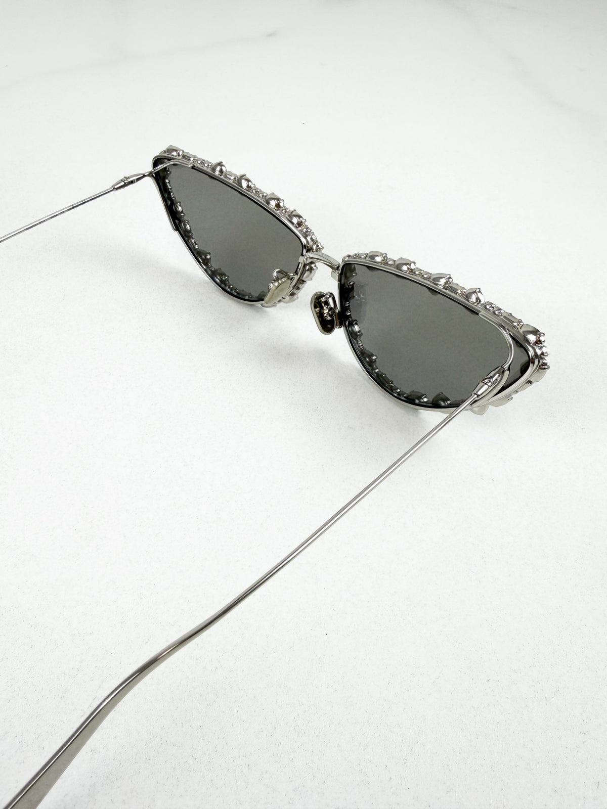 Christian Dior Silver Cat Eye with Crystals