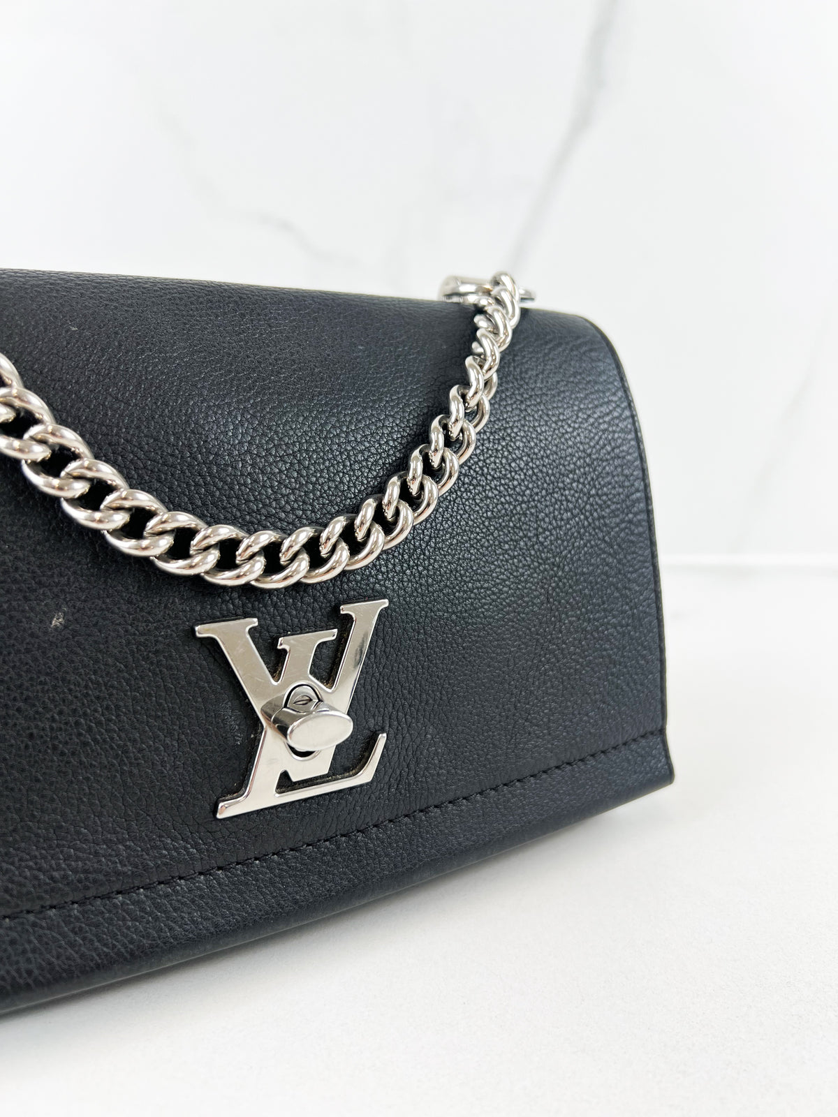Louis Vuitton Lock me Satchel Chain Bag