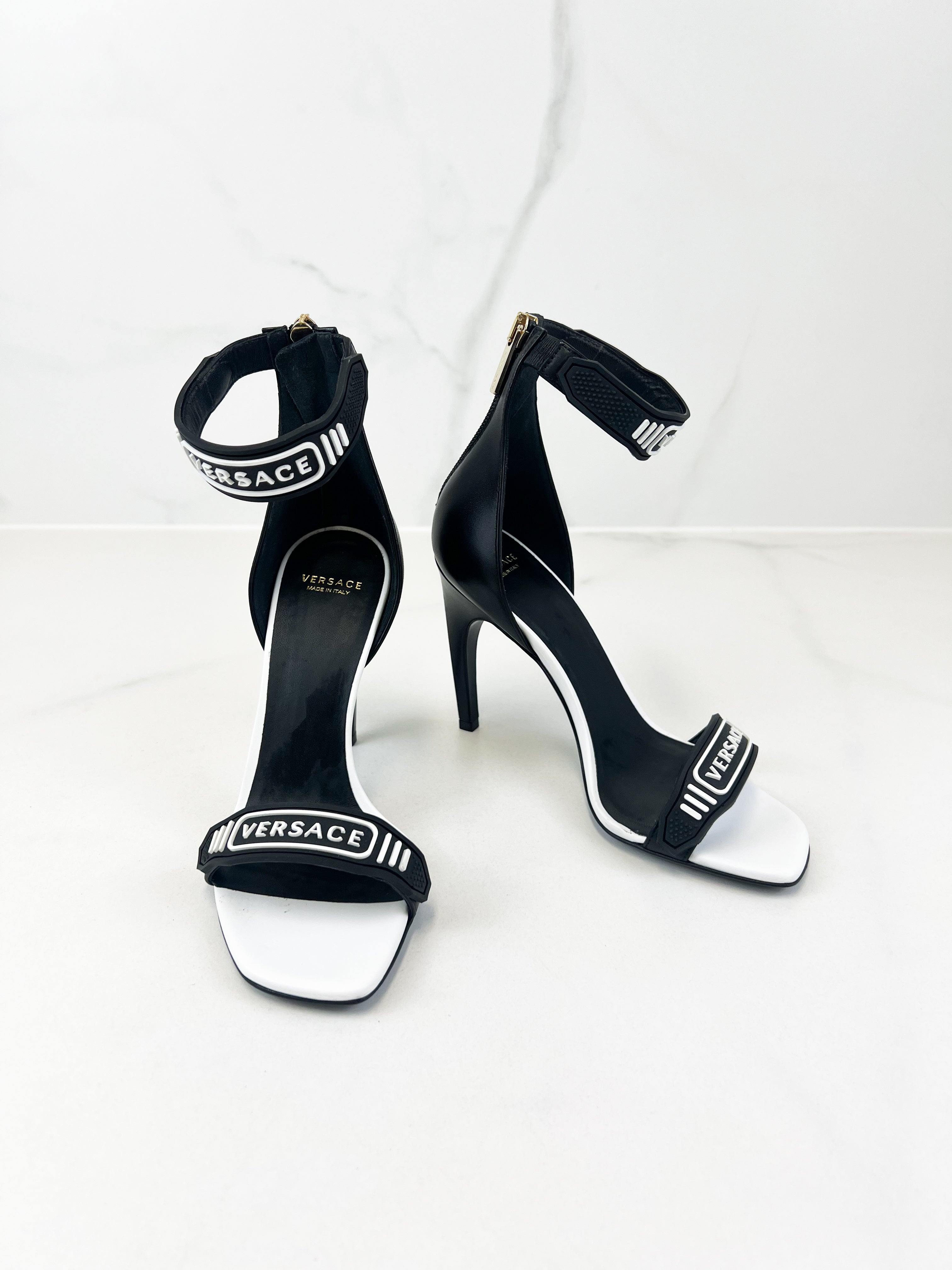 Versace Logo Strap Sandal Size 36