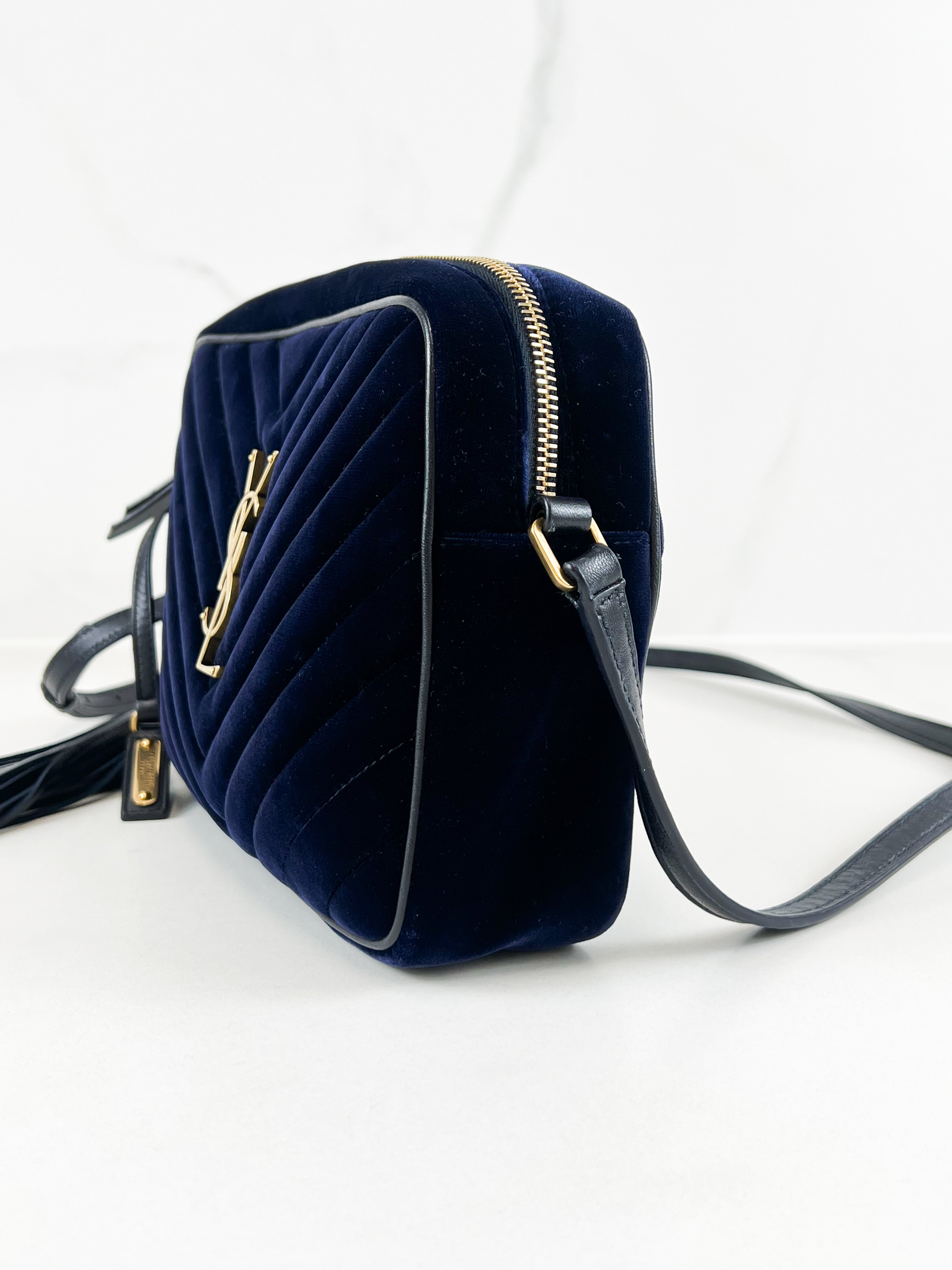 Saint Laurent Velvet Lou Camera Bag