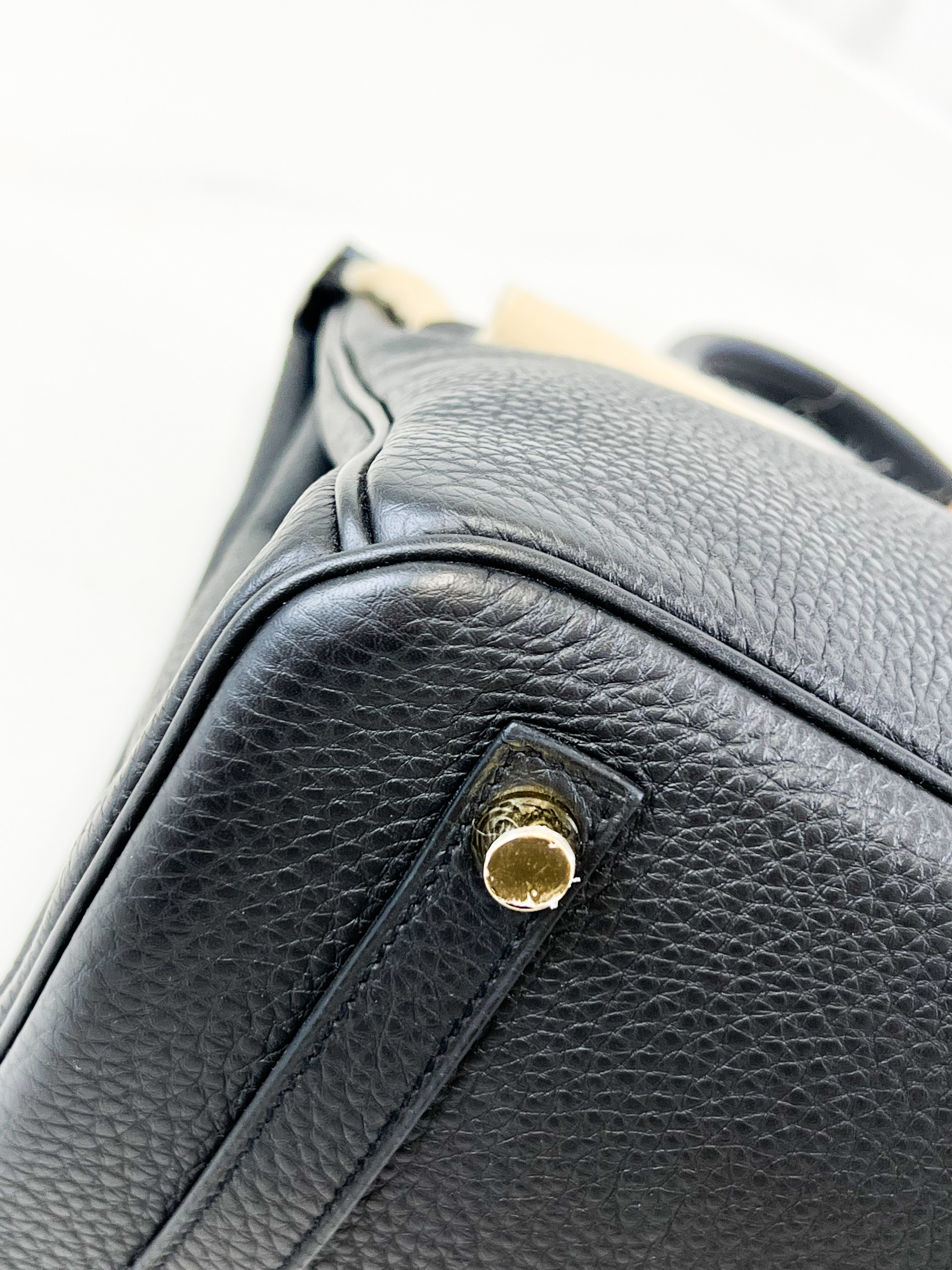 Hermes Togo Noir Birkin 30 with GHW