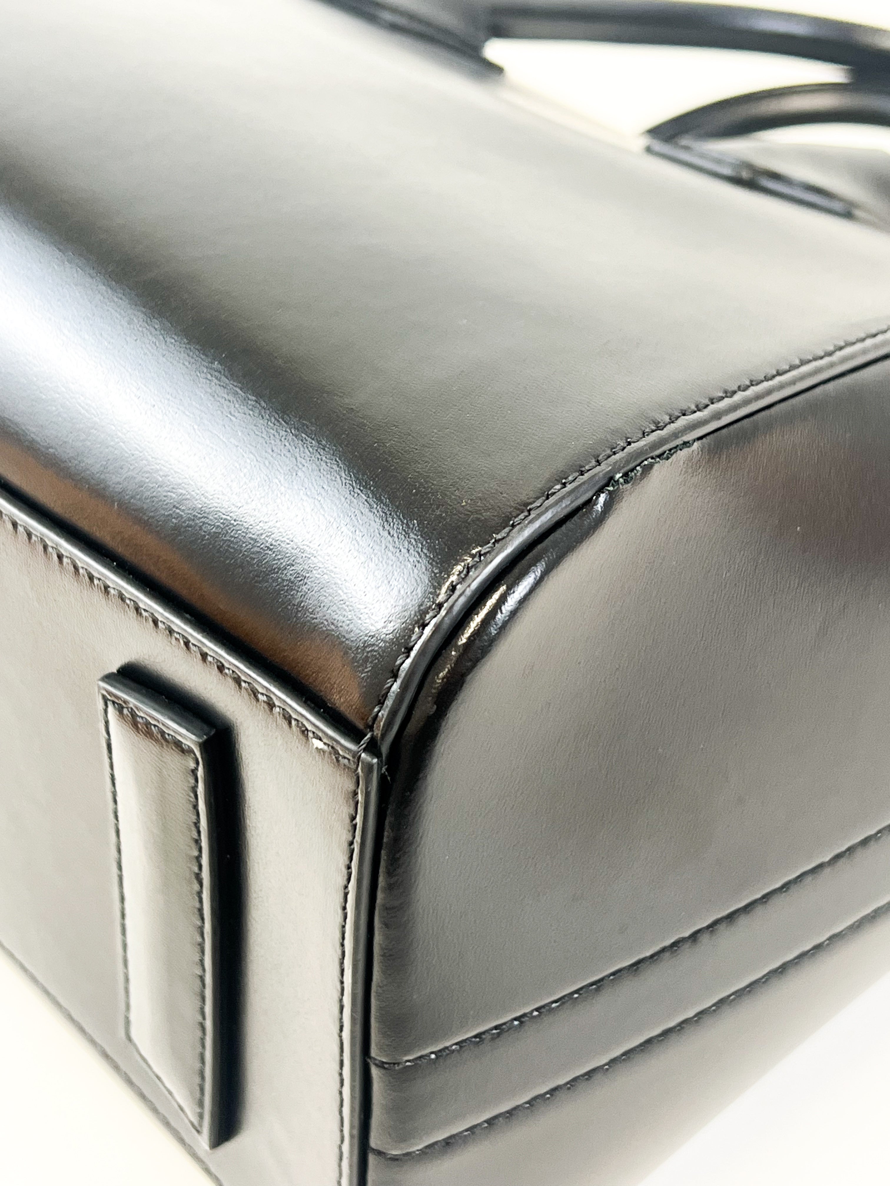 Givenchy Black Smooth Leather Small Antigona