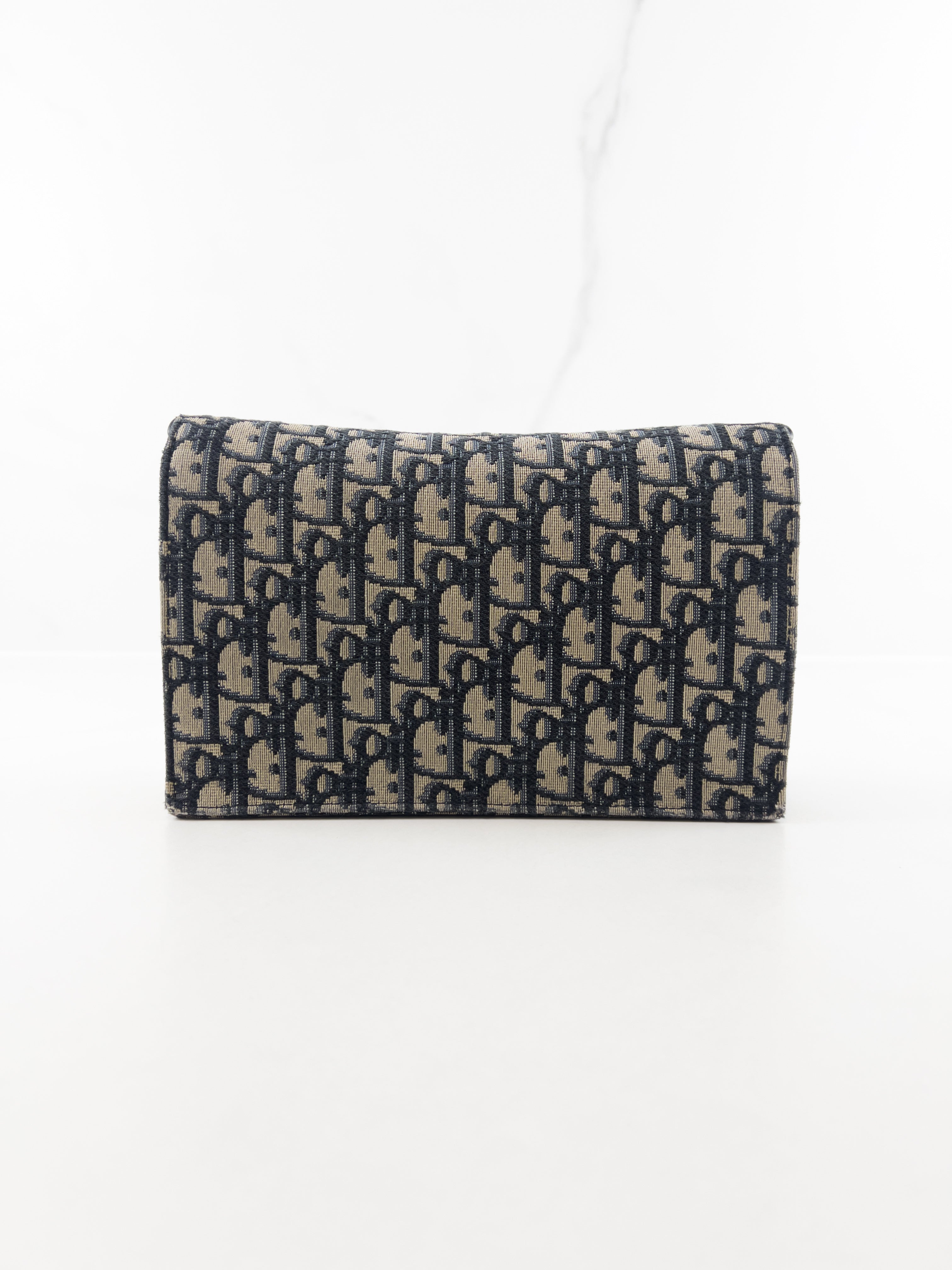 Christian Dior Medium Saddle Pouch with Chain