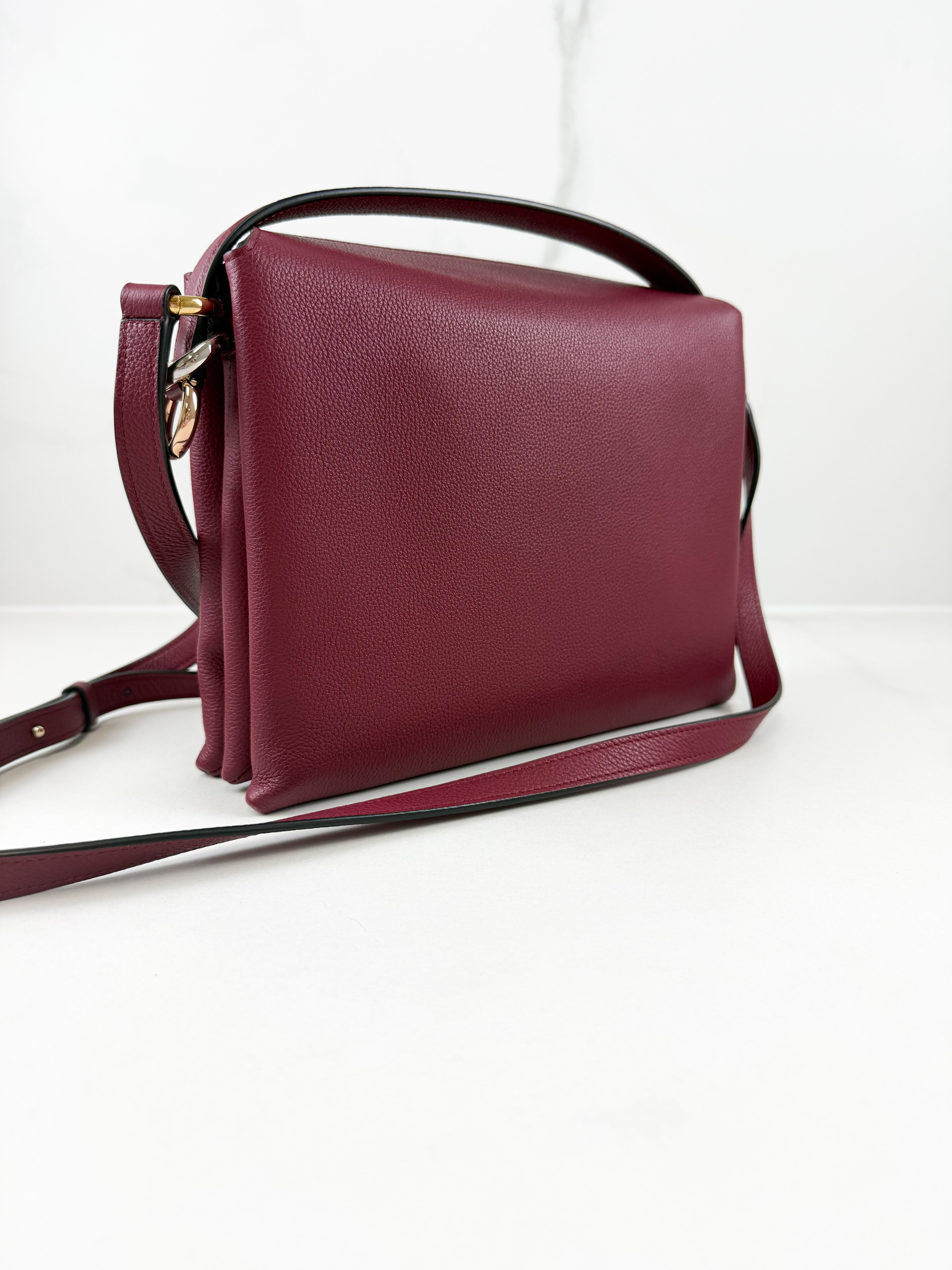 Cartier Trinity Bag in Ruby Red Grained Leather