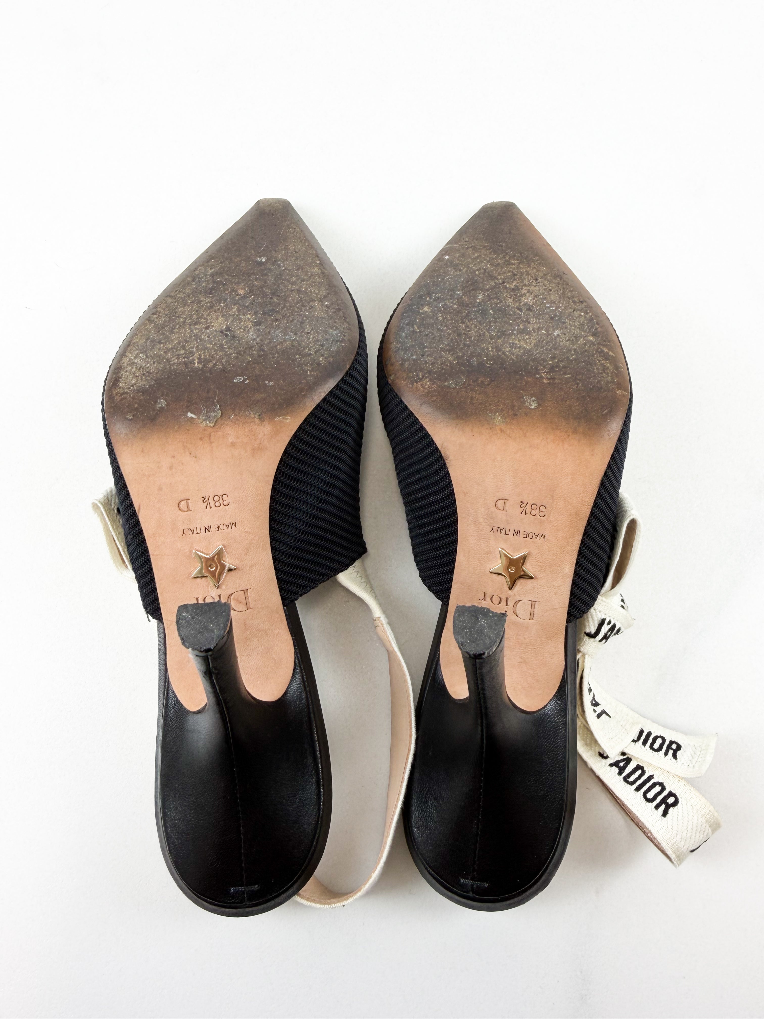 Christian Dior Black Jadior Slingback Heel