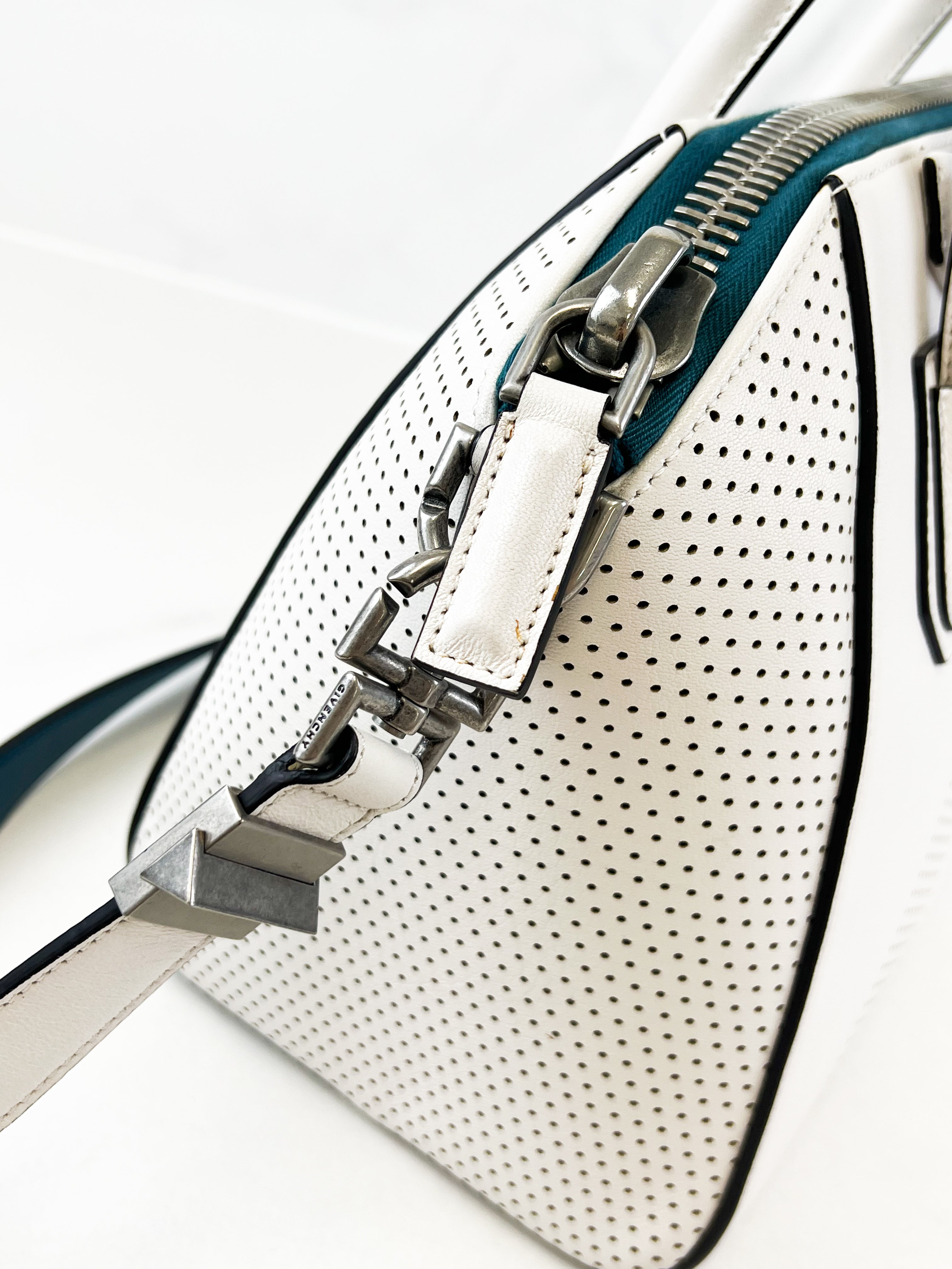 Givenchy Antigona Leather Small White Shoulder Bag