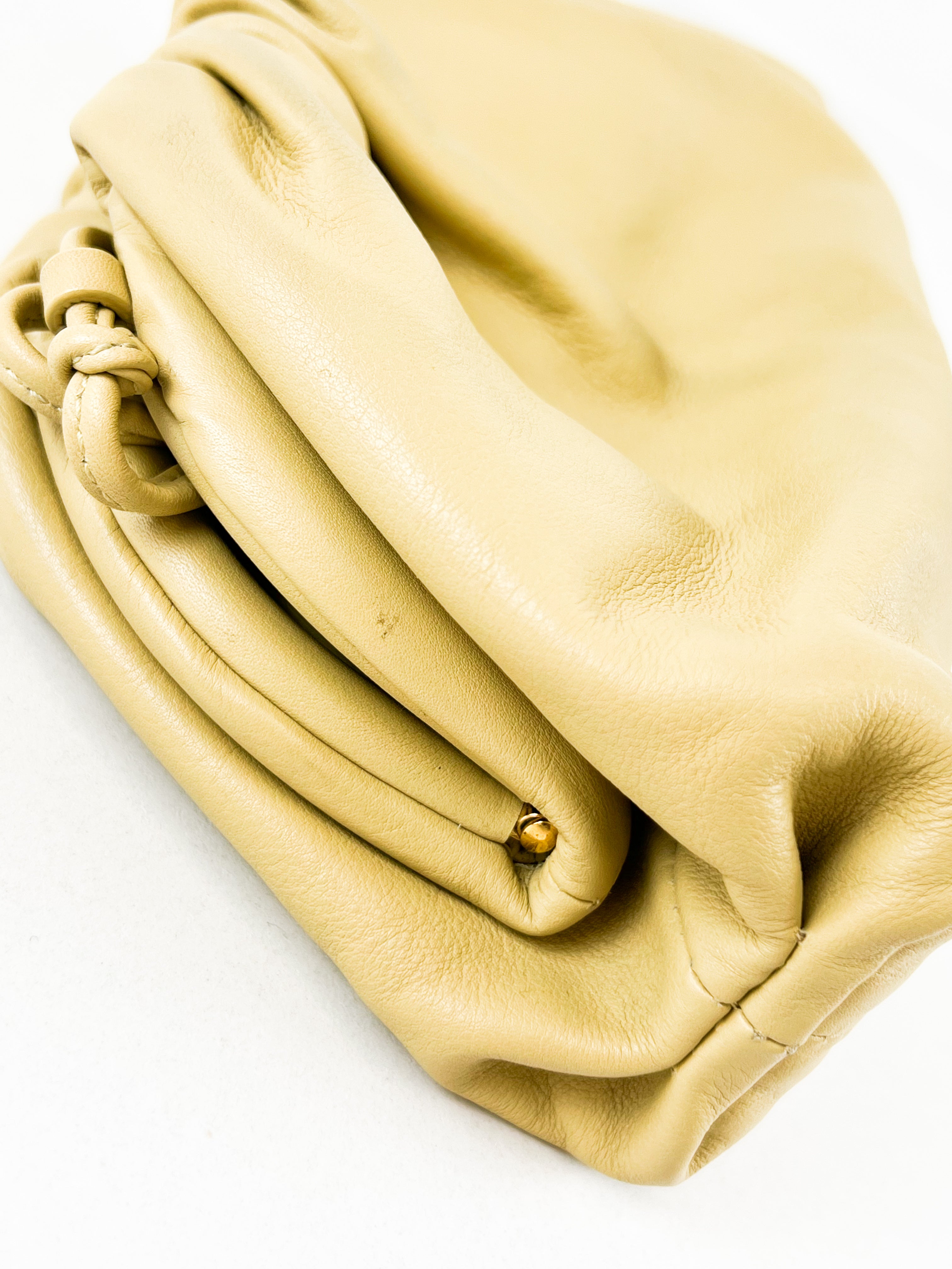 Bottega Veneta Beige Small Pouch