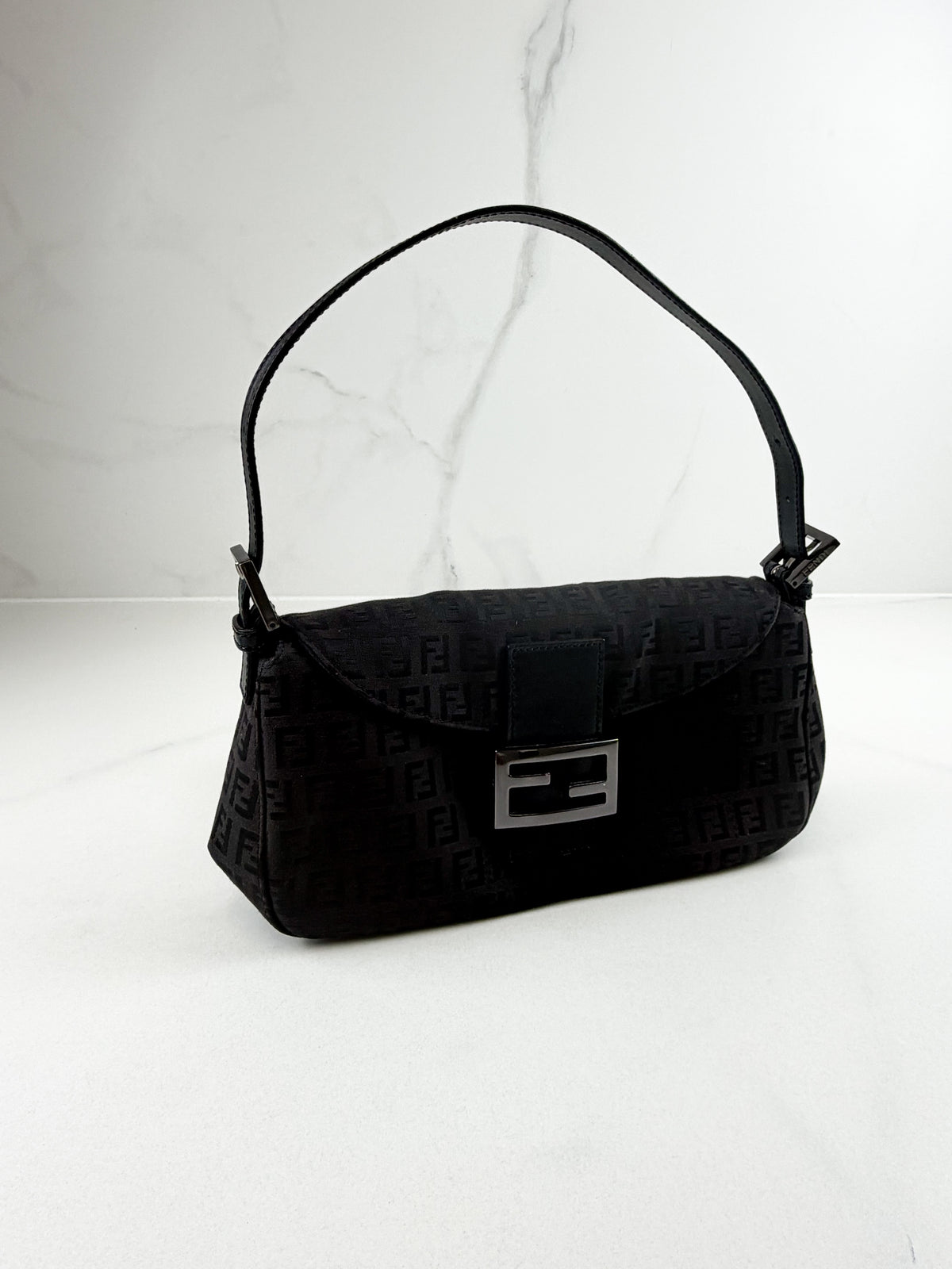 Fendi Vintage Zuccino Baguette Canvas