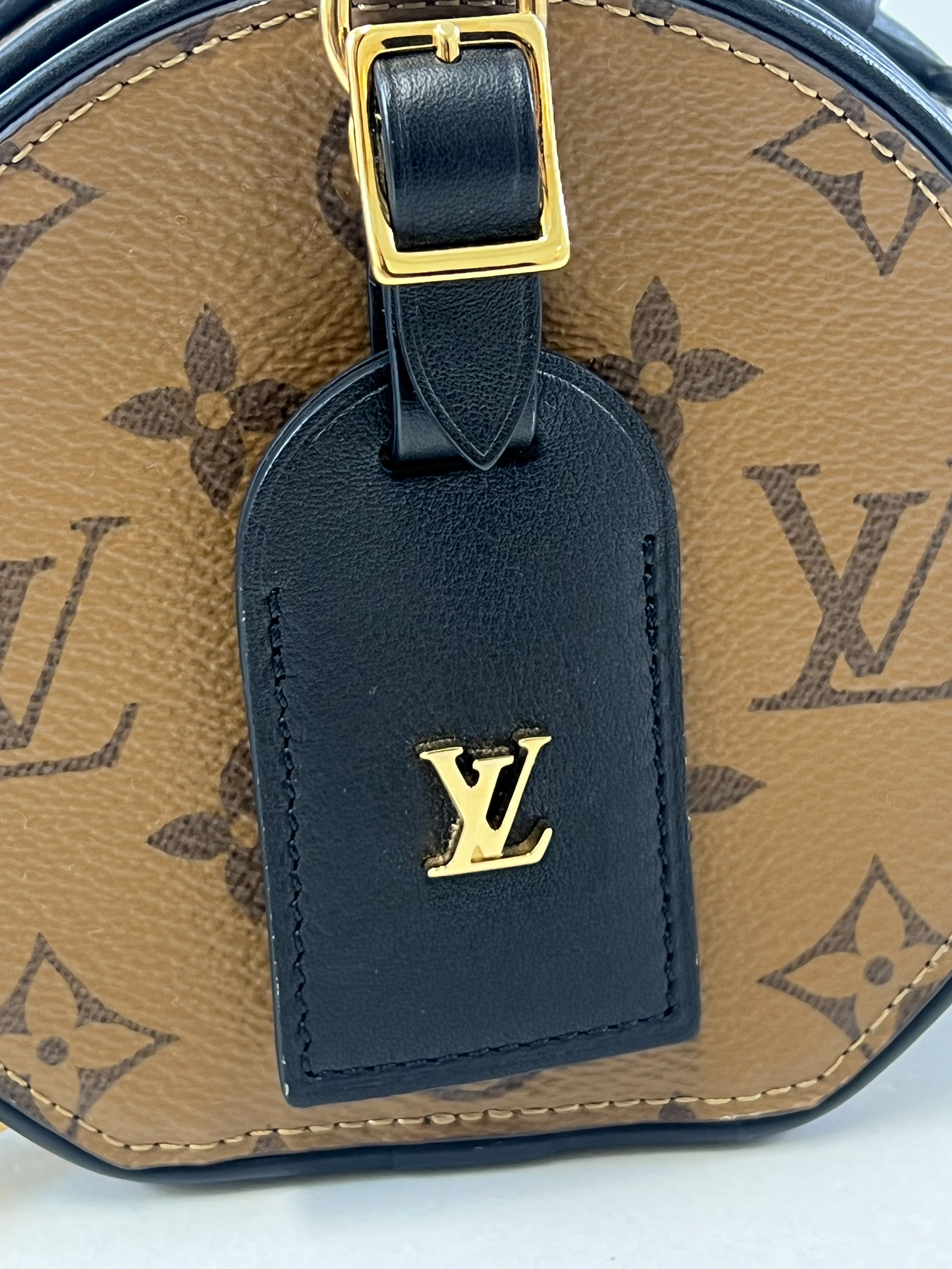 Louis Vuitton Boite Chapeau Mini in Monogram Reverse Canvas