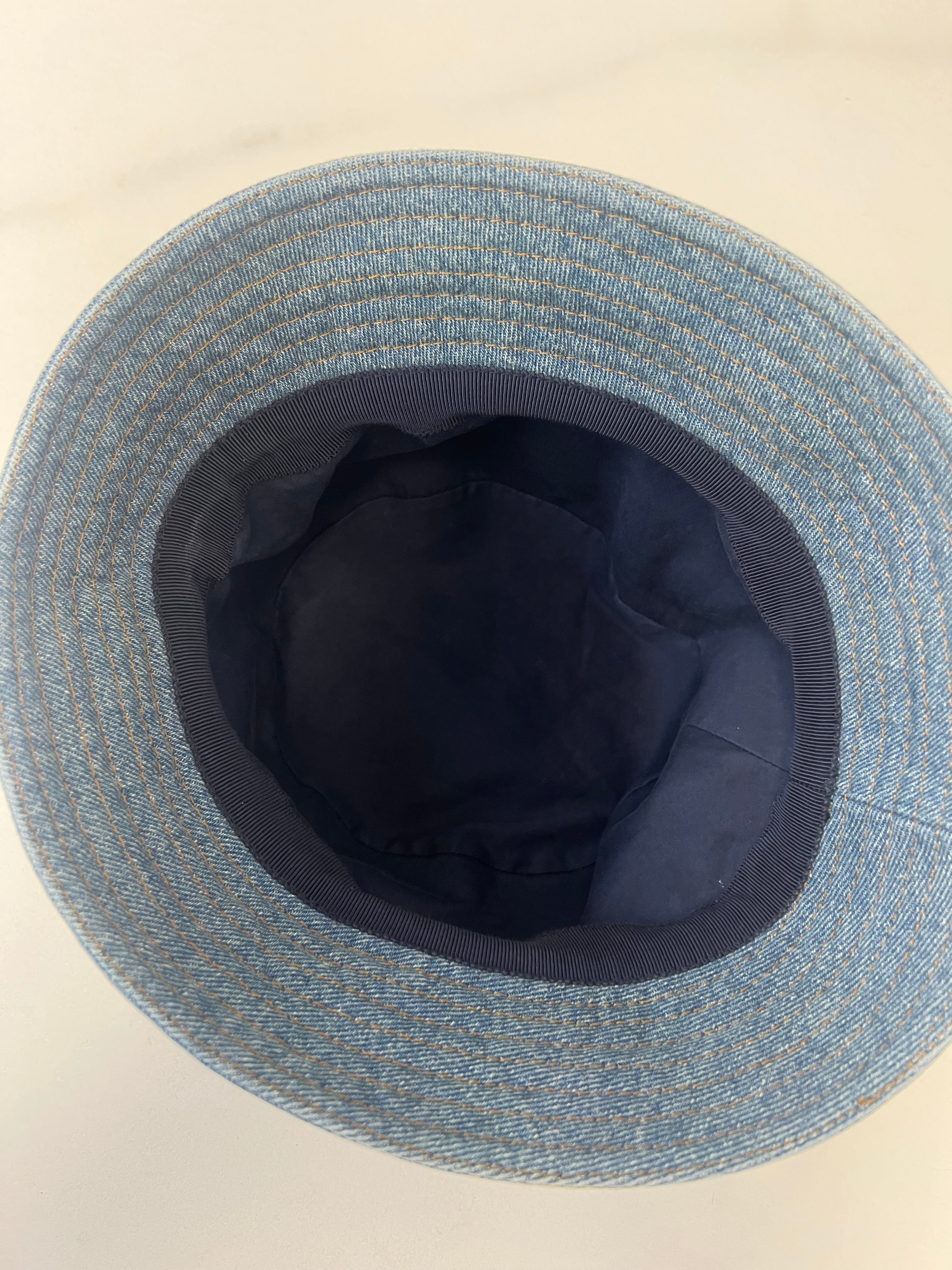 Prada Denim Bucket Hat Size Medium