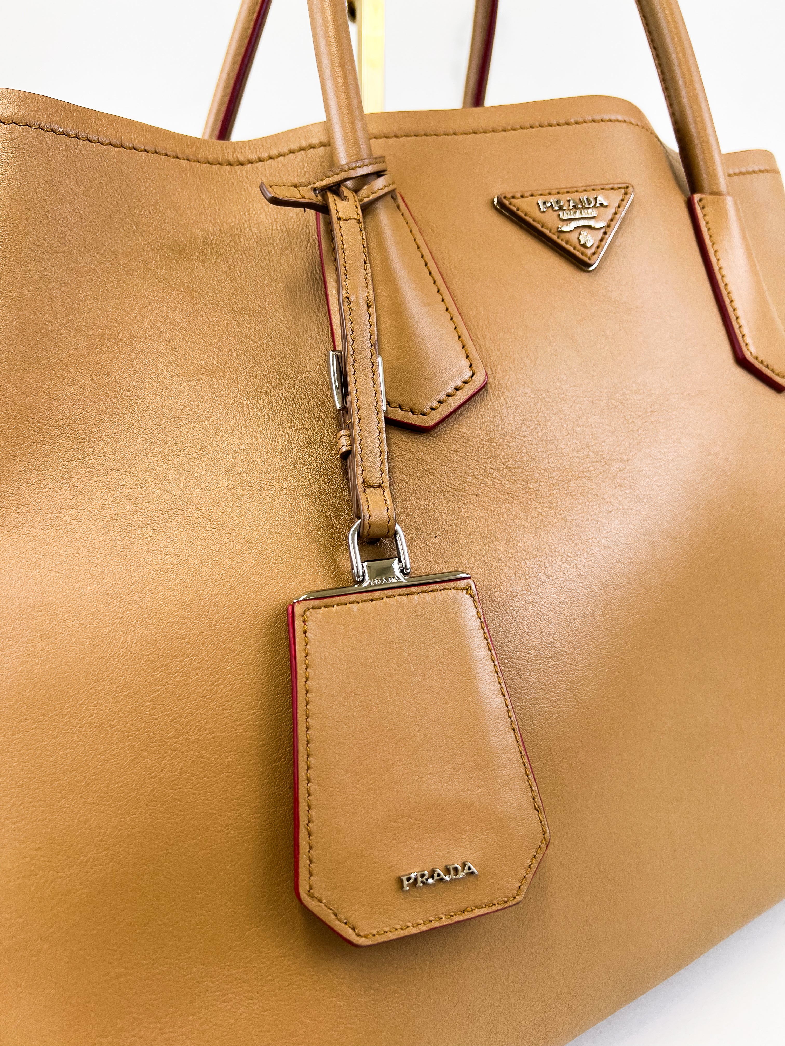 Prada Medium Double Saffiano Leather Bag