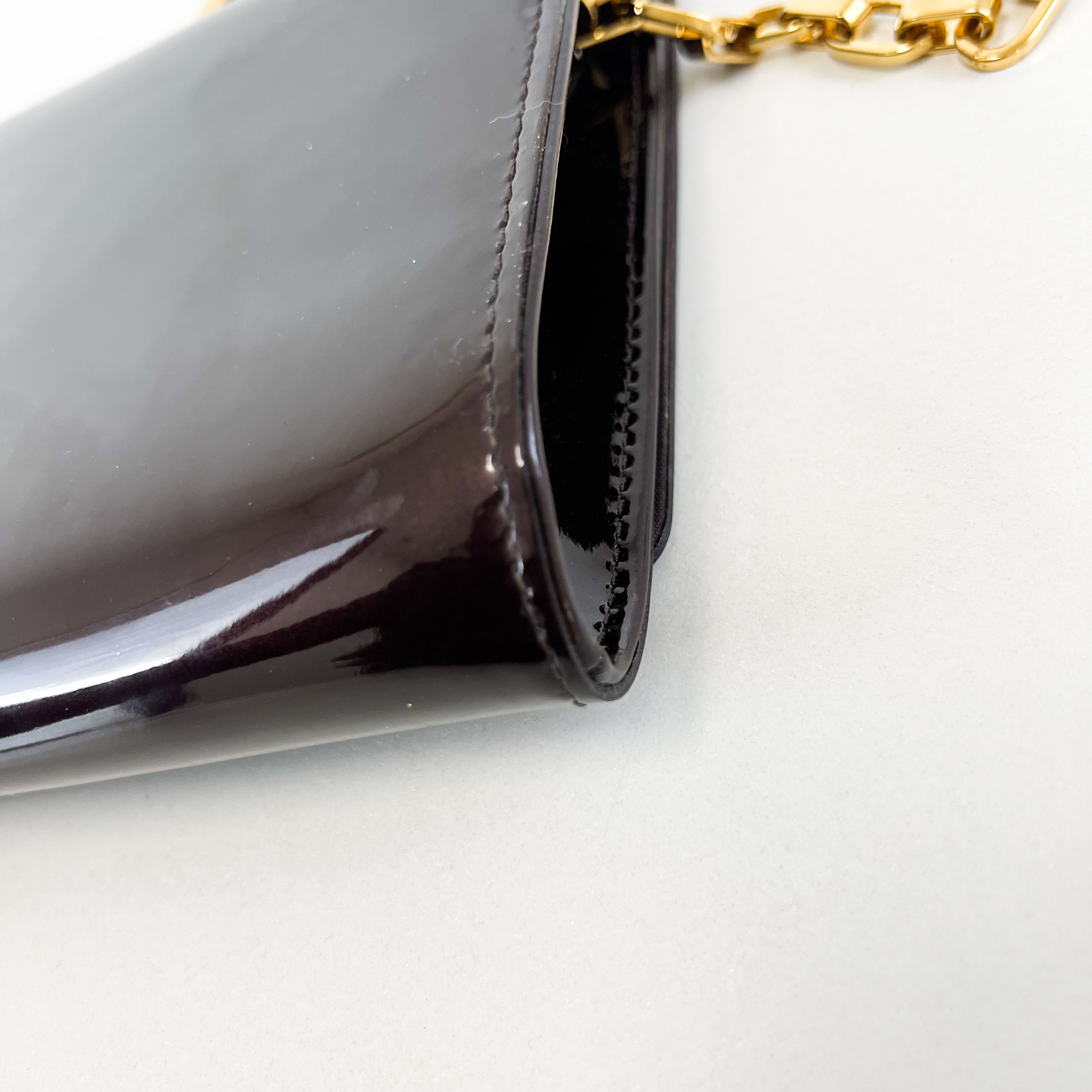 Louis Vuitton Patent St Louise Chain Bag
