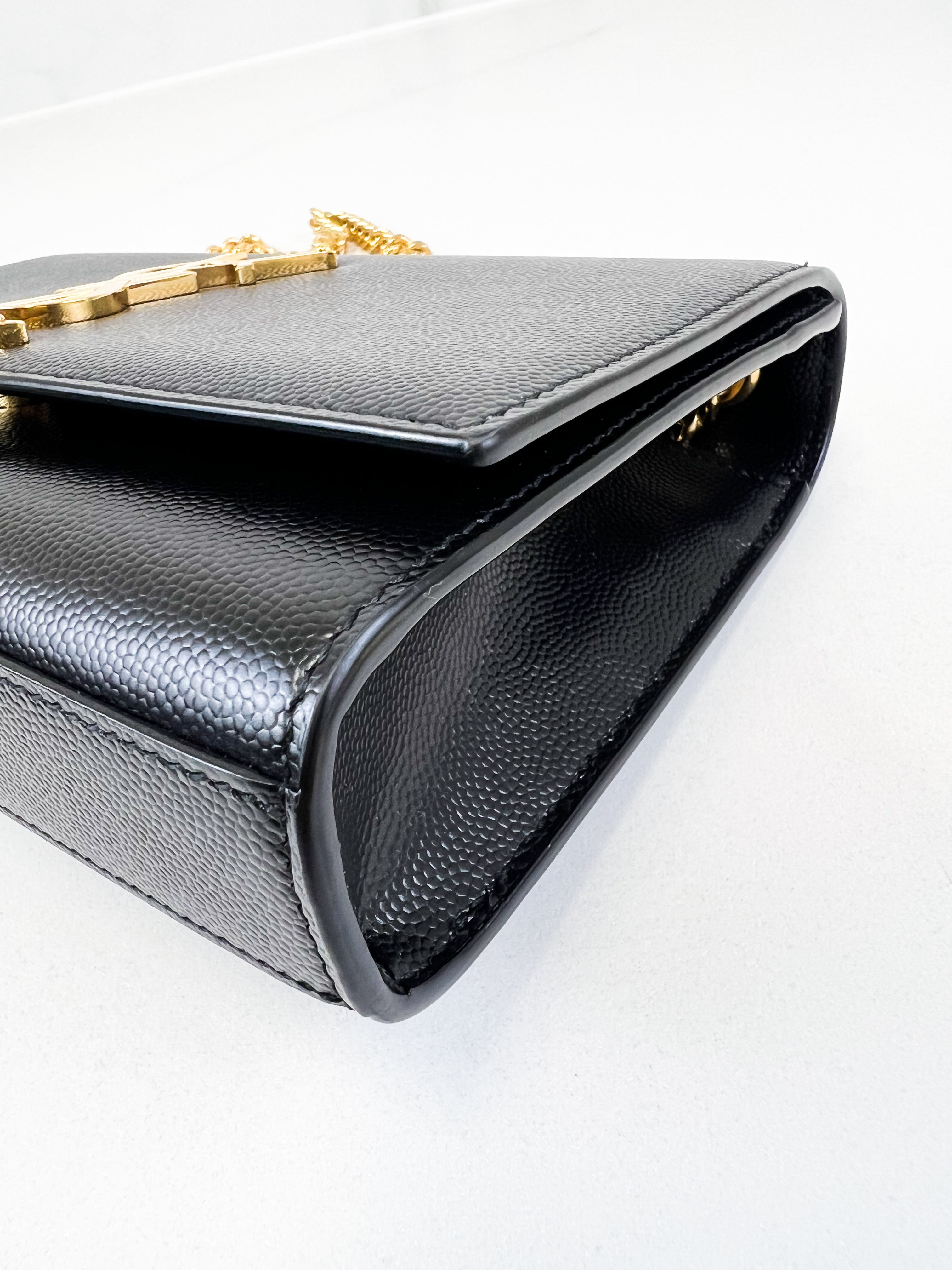 Saint Laurent Kate Small in Grain Embossed Leather