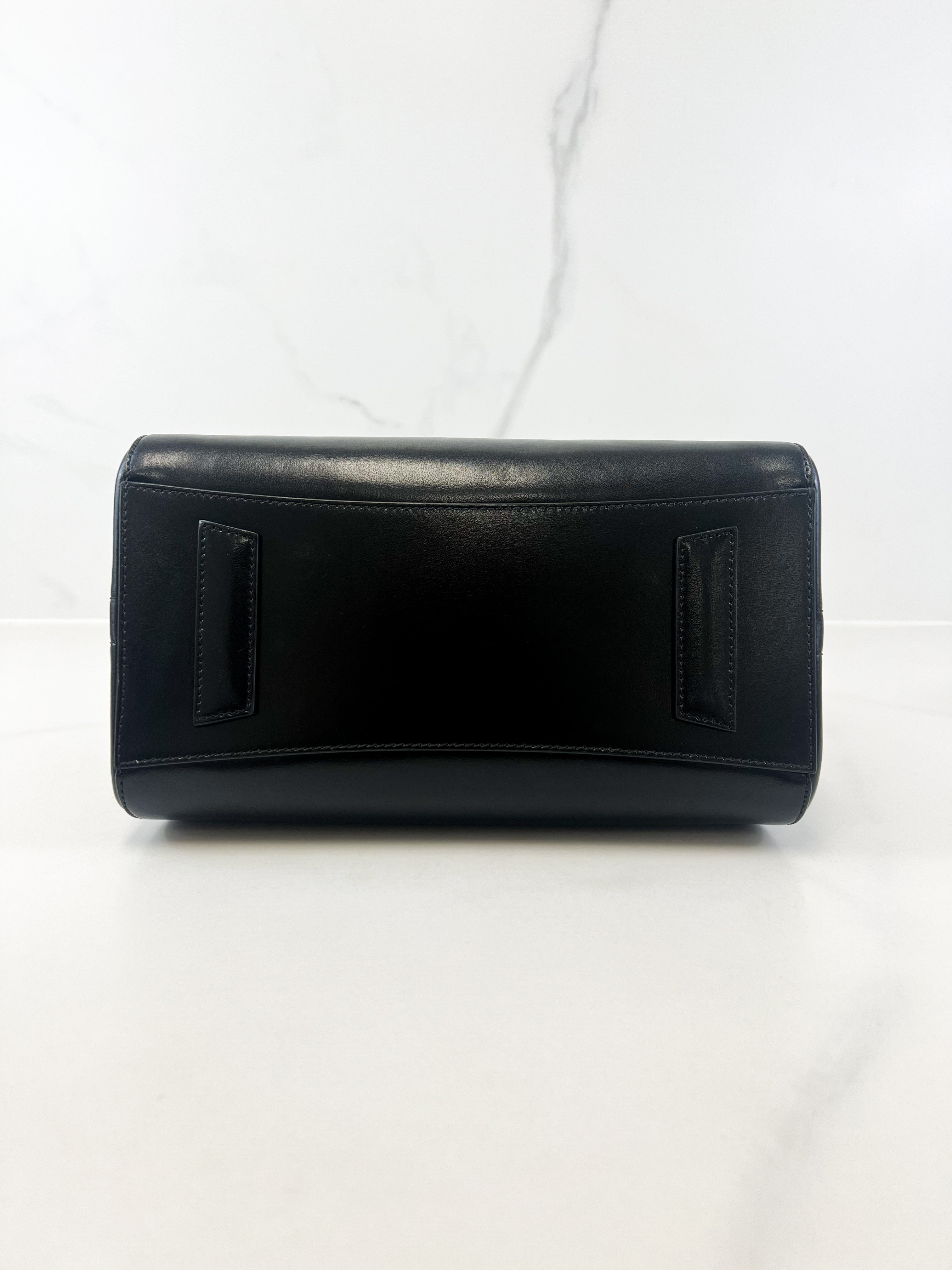 Givenchy Black Smooth Leather Small Antigona