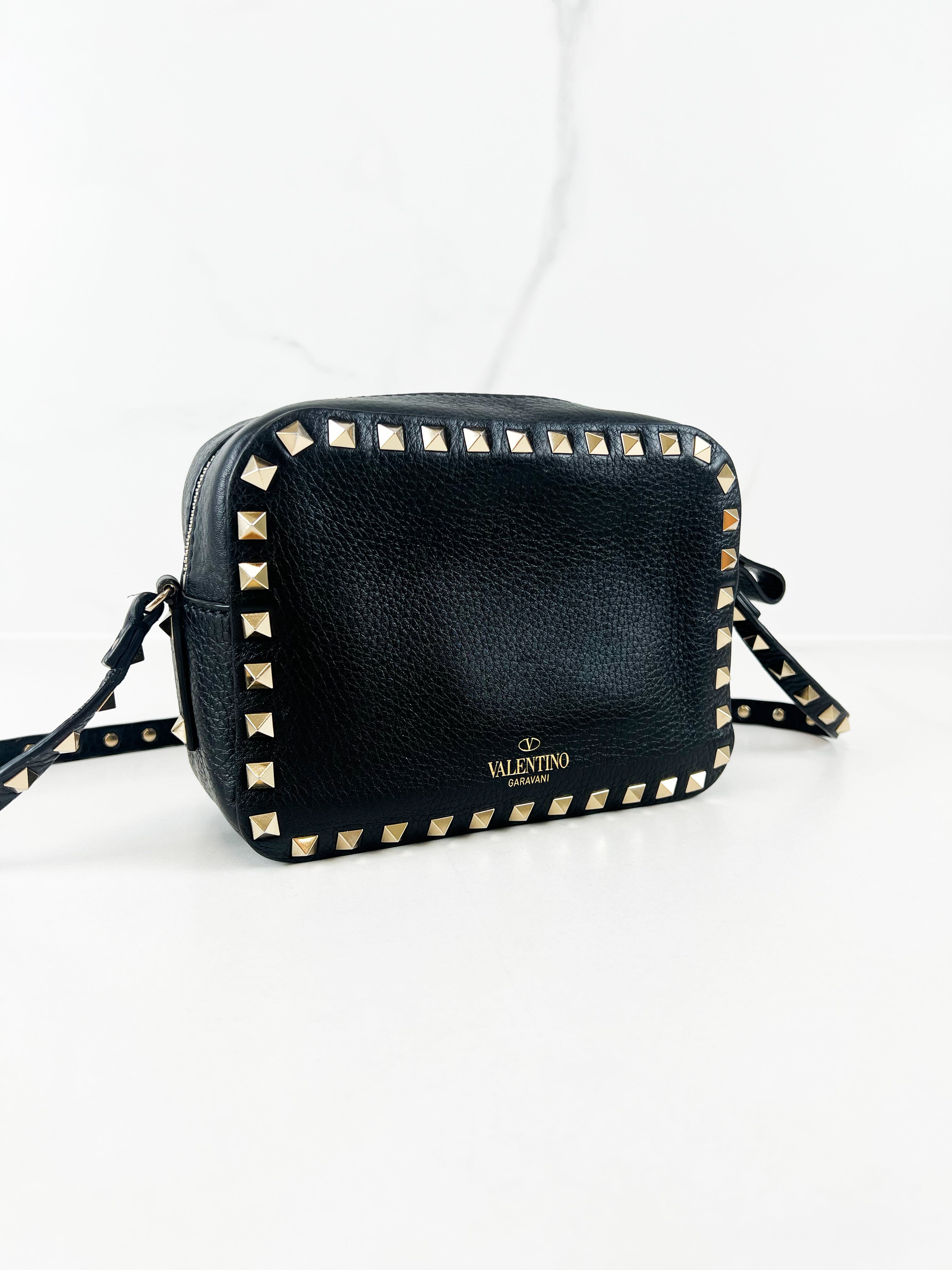 Valentino Garavani Black Rockstud Crossbody Bag