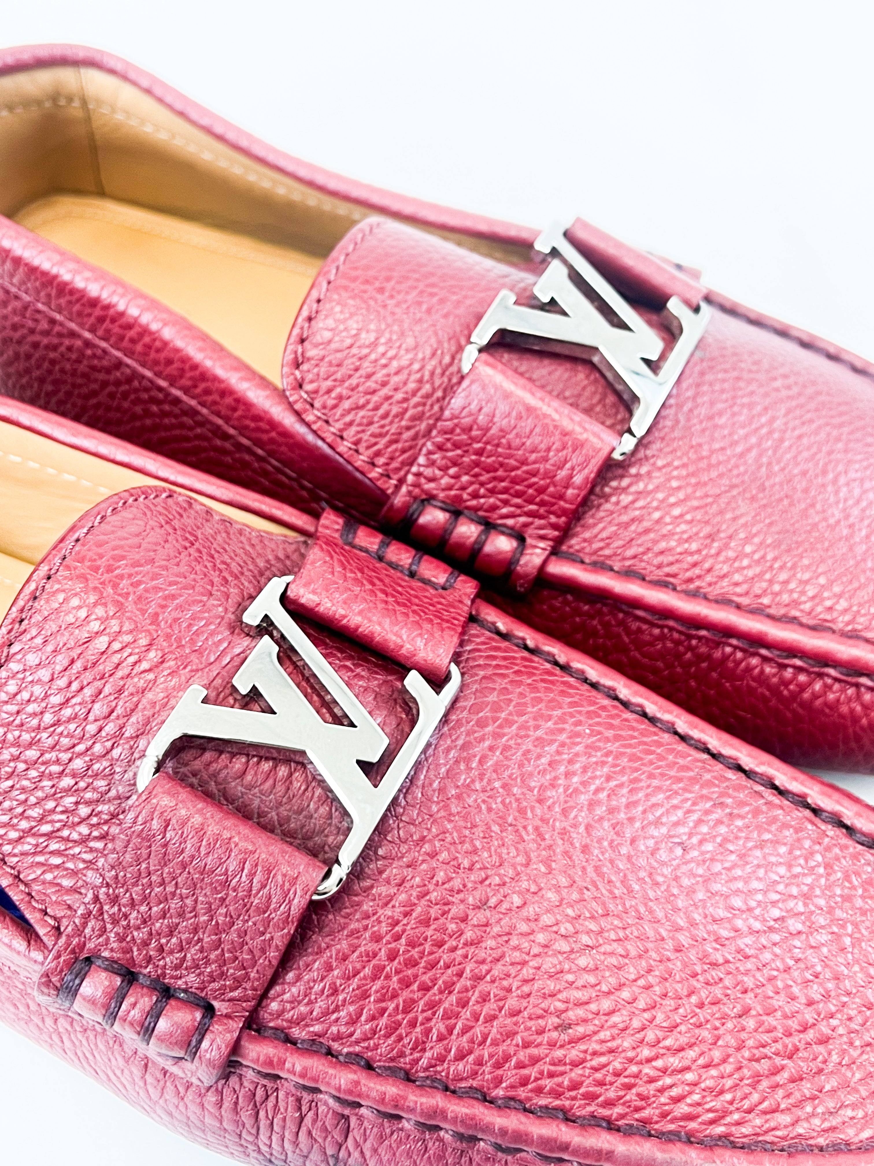 Louis Vuitton Men's Monte Carlo Moccasin Red Loafers