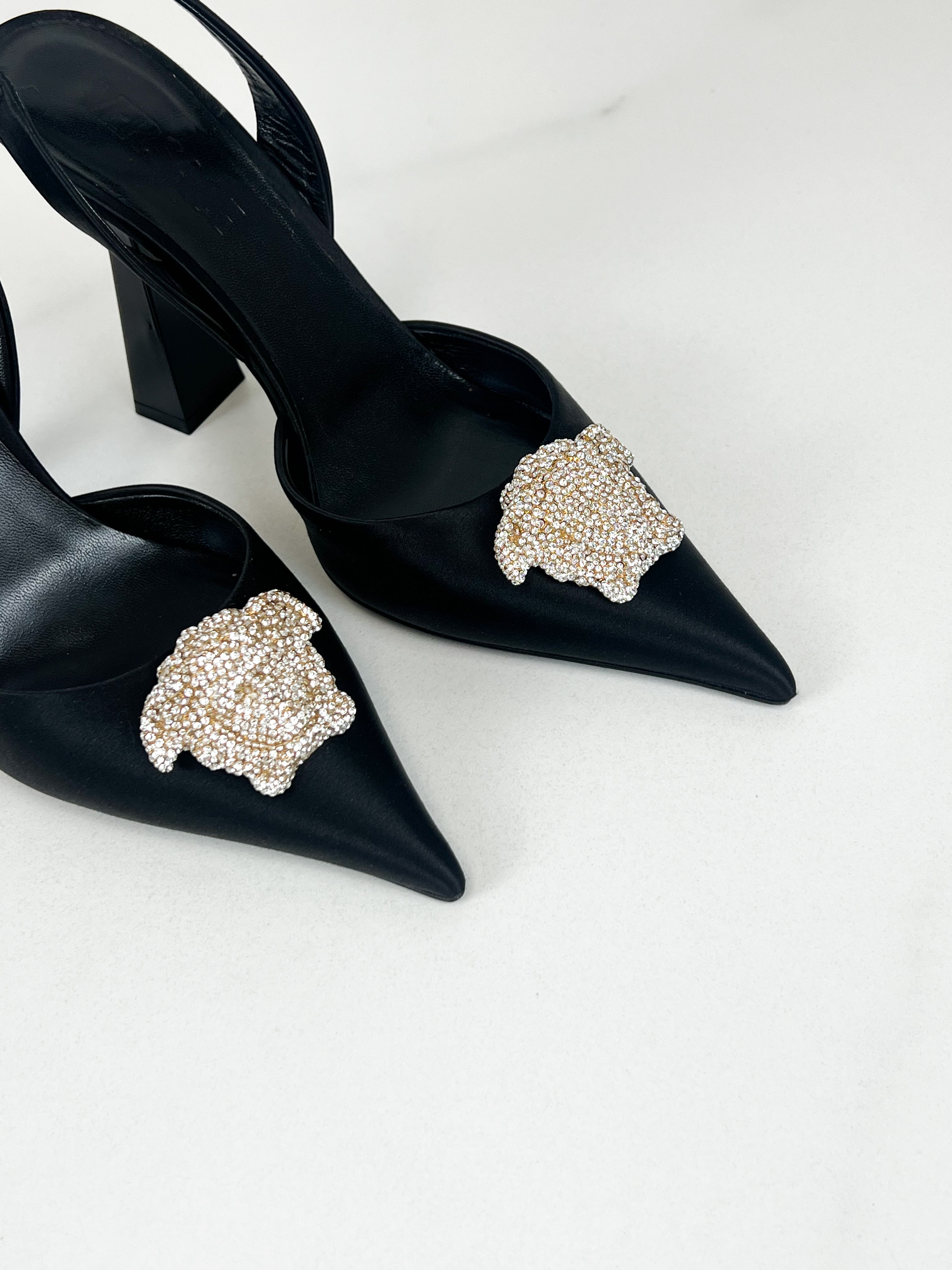 Versace Medusa Slingback Heels