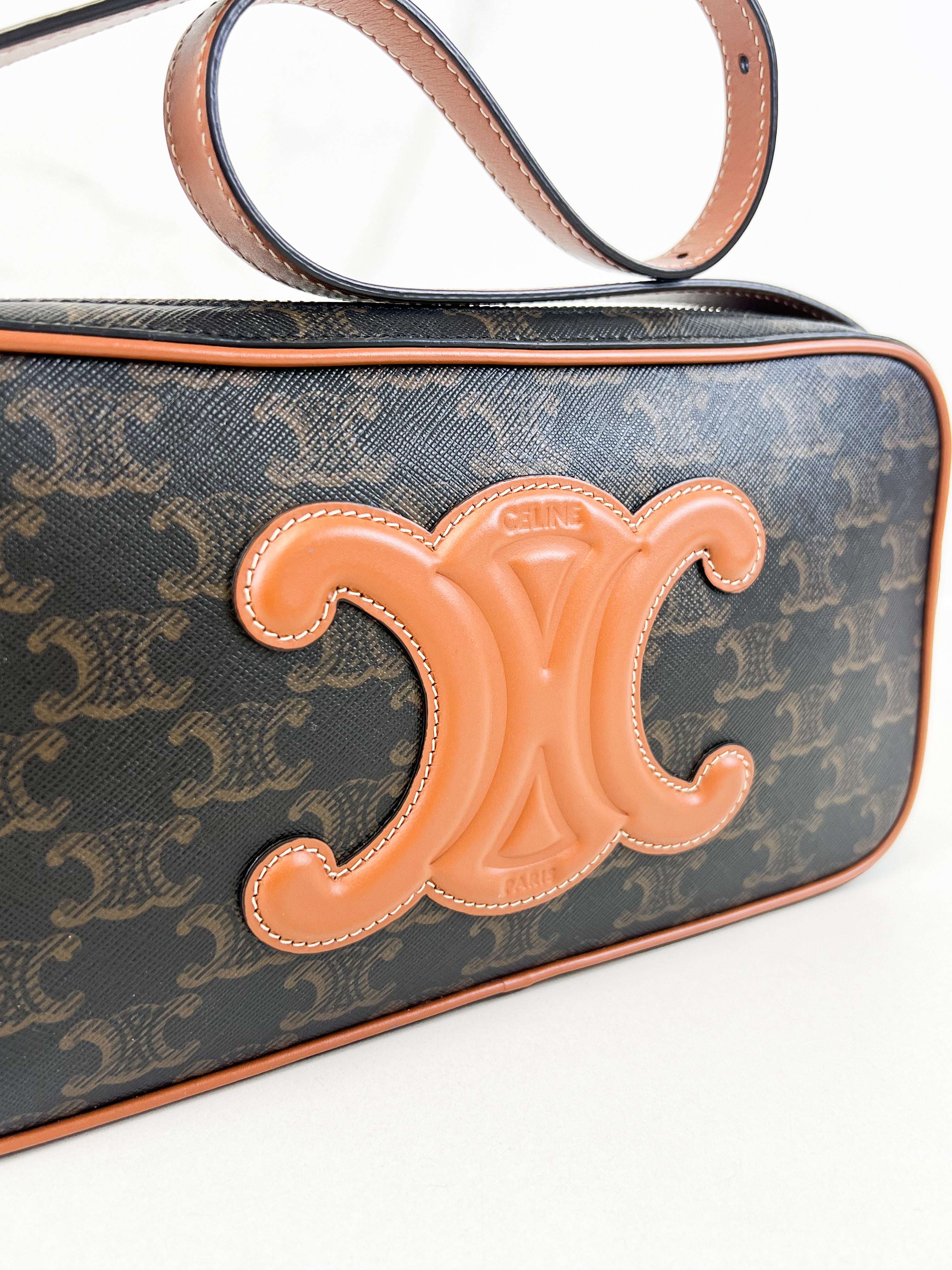 Celine Triomphe Canvas Mini Camera Shoulder Bag