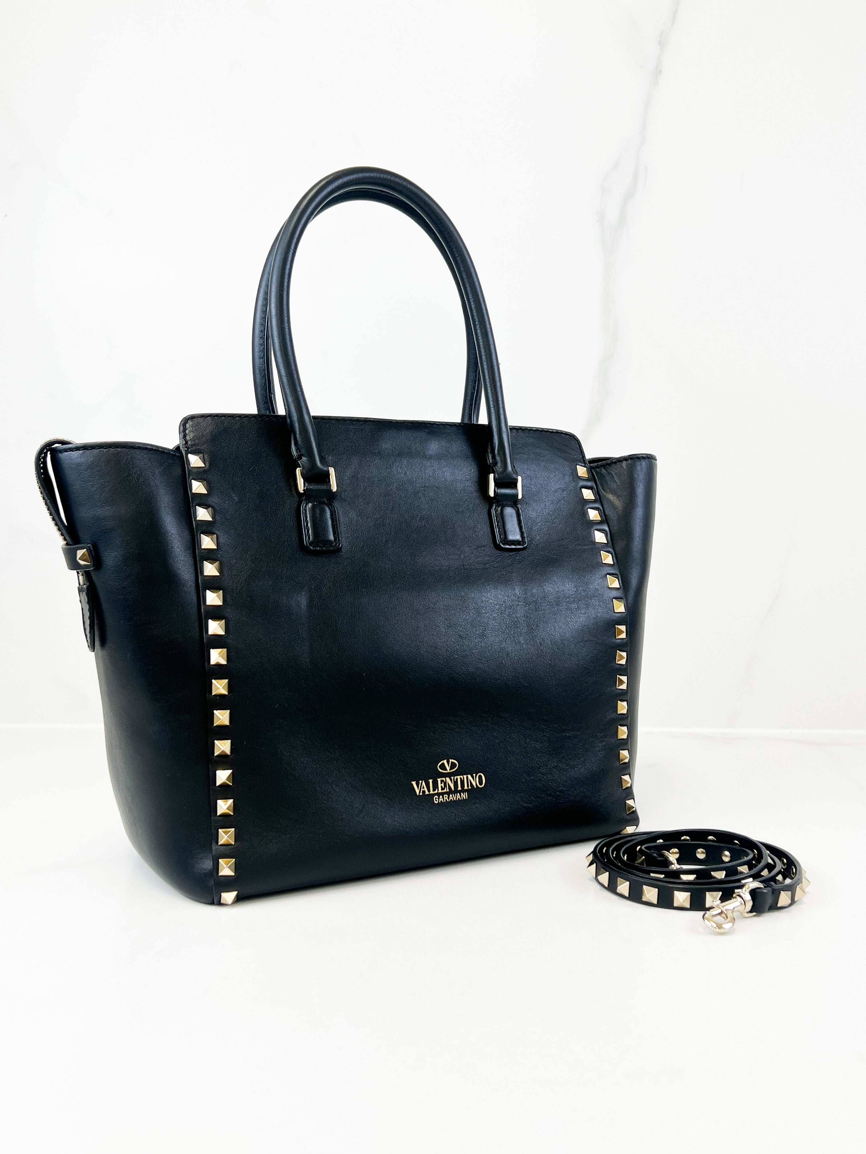 Valentino Garavani Rockstud Leather Tote
