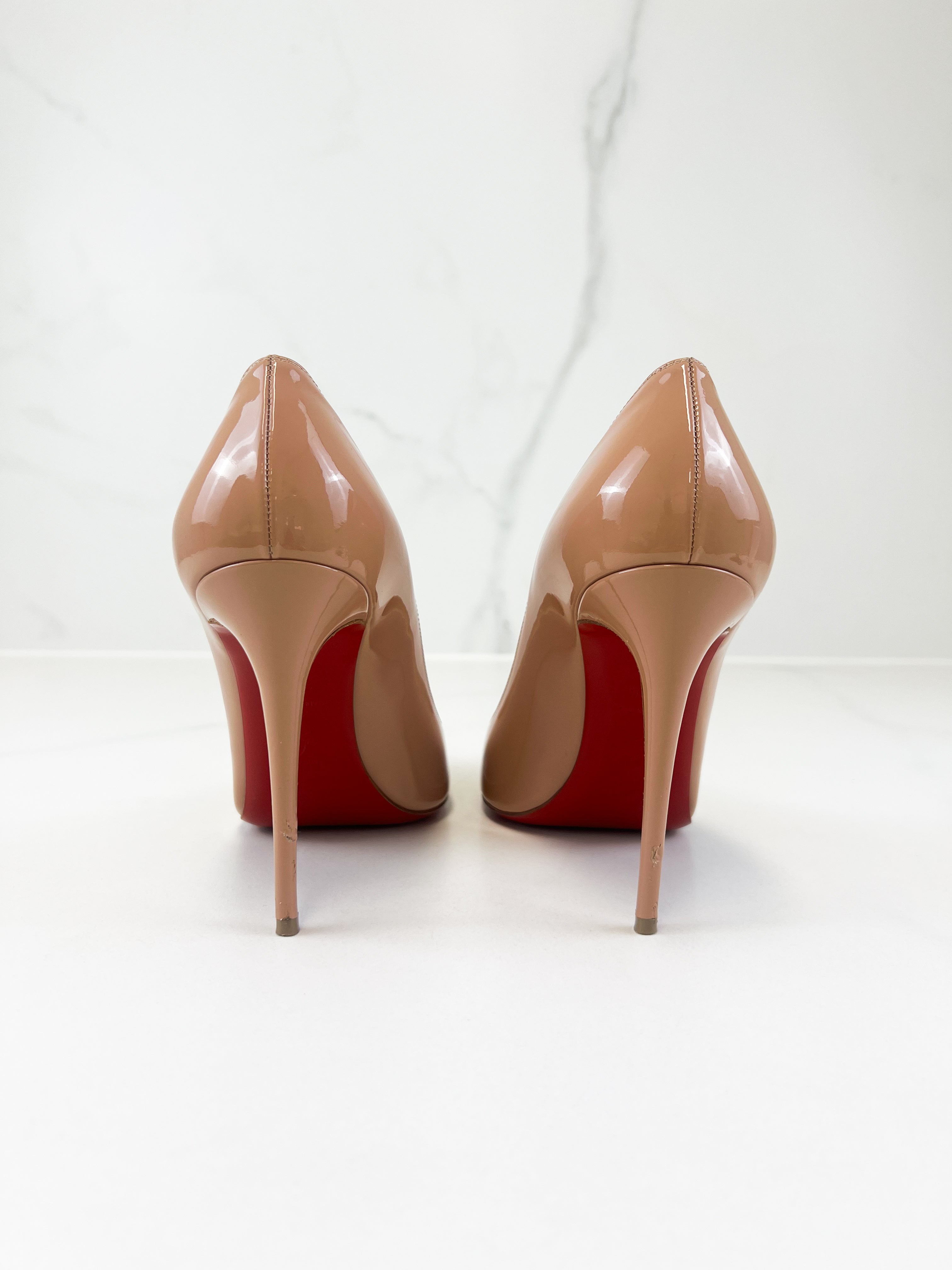 Christian Louboutin Beige Kate 85mm Size 38.5