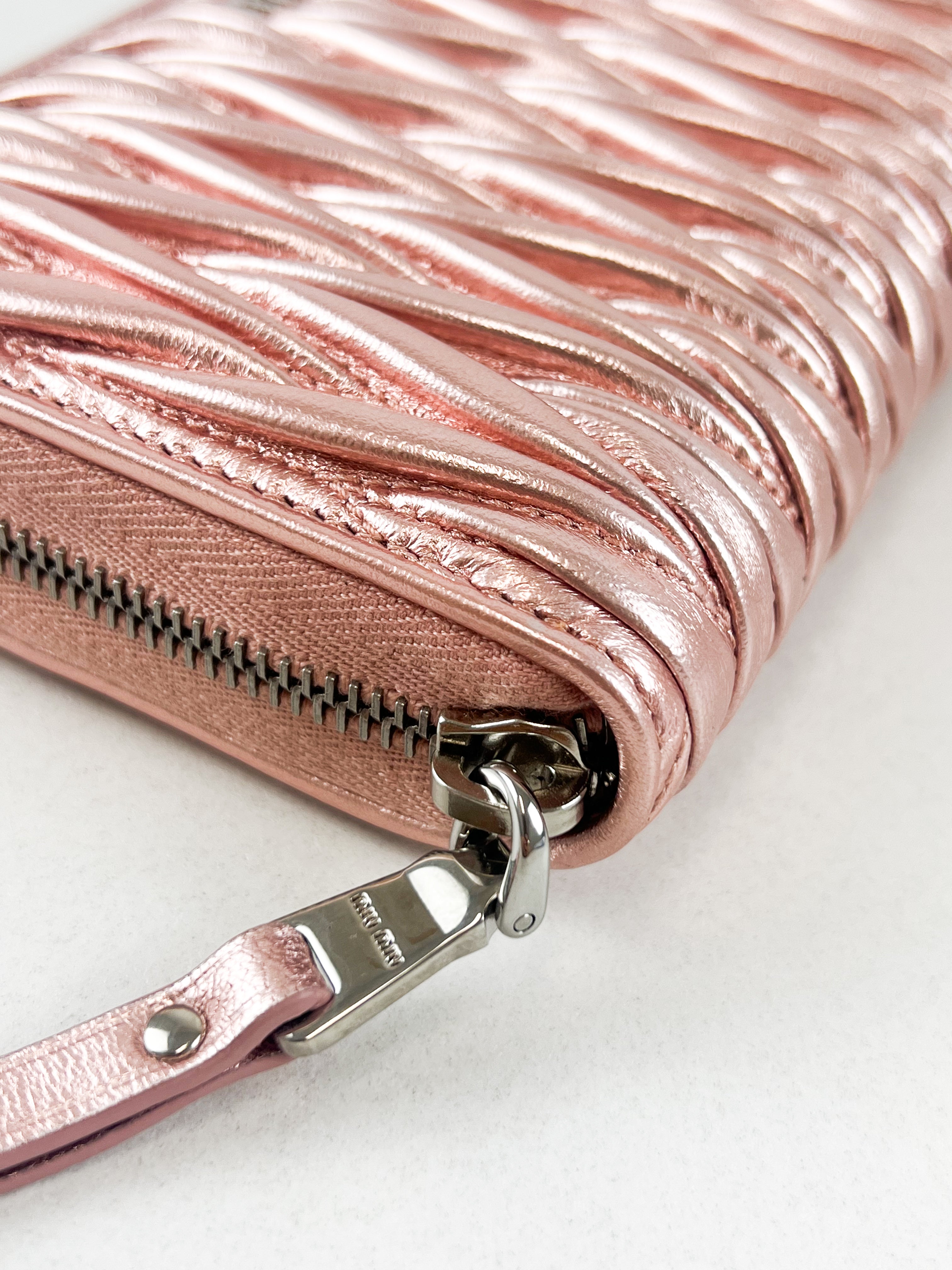Miu Miu Nappa Matelassé Wallet