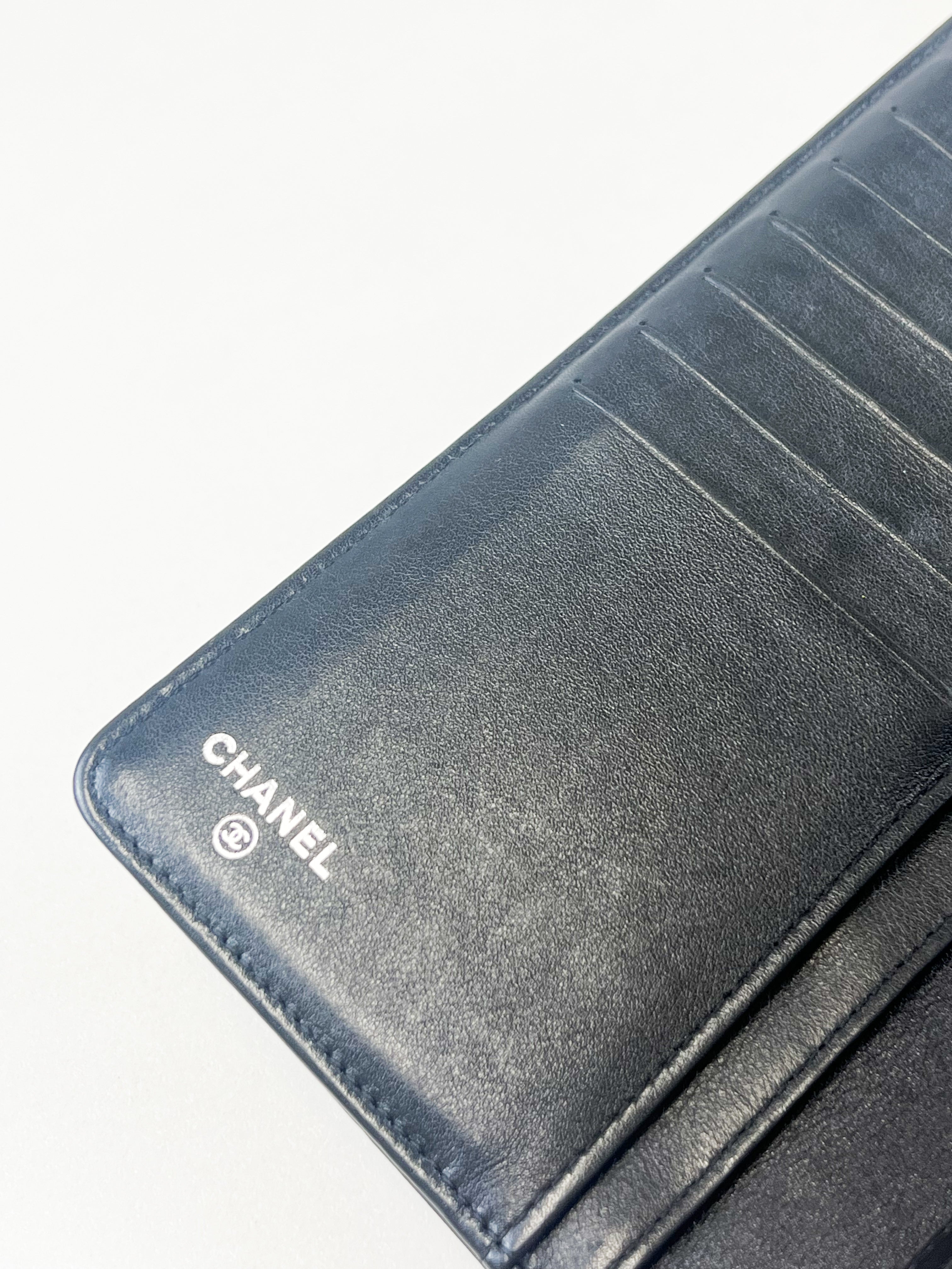 Chanel Patent Logo Wallet