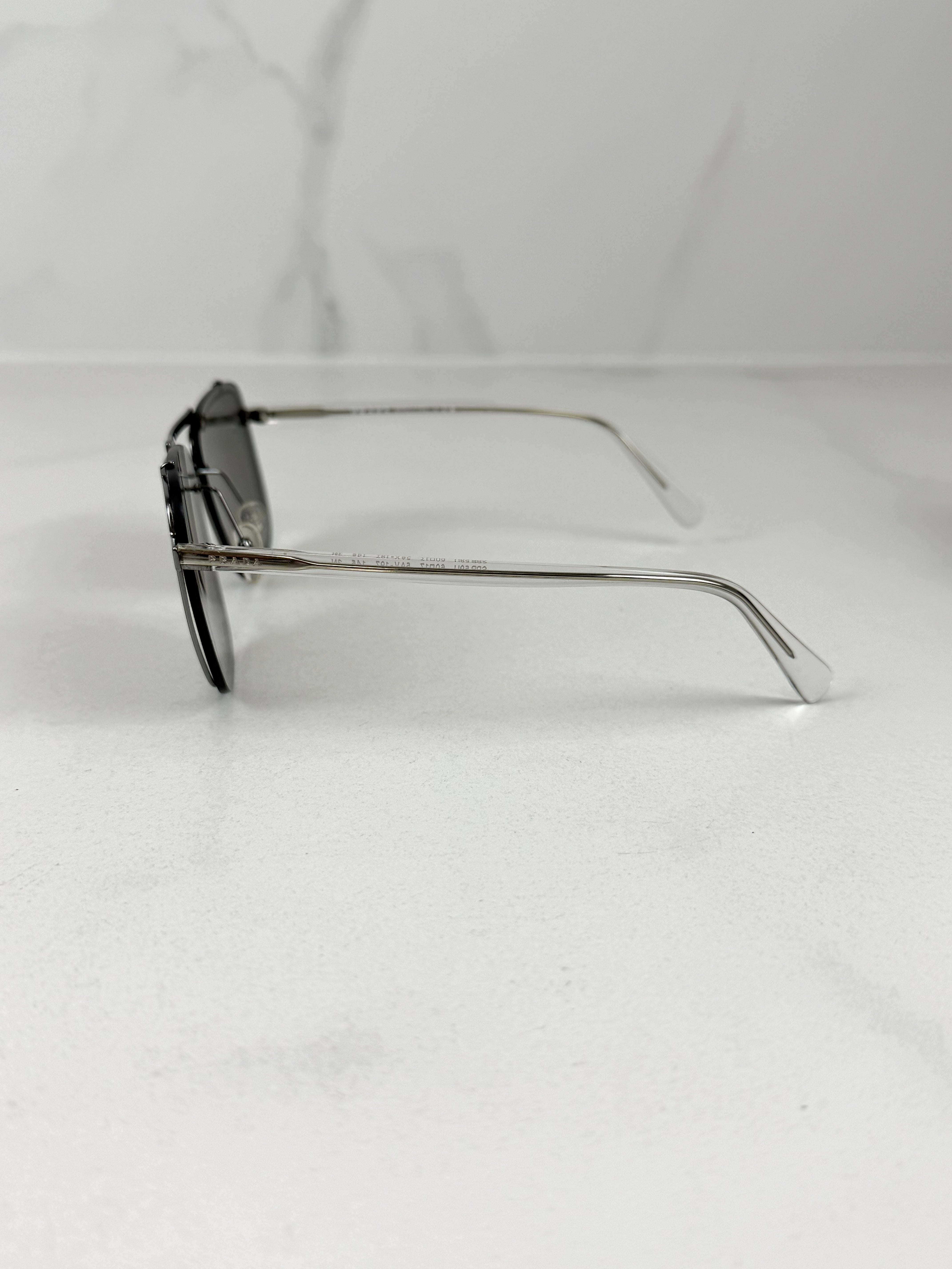 Prada Slim Metal Frame Reflection Sunglasses SPR59U