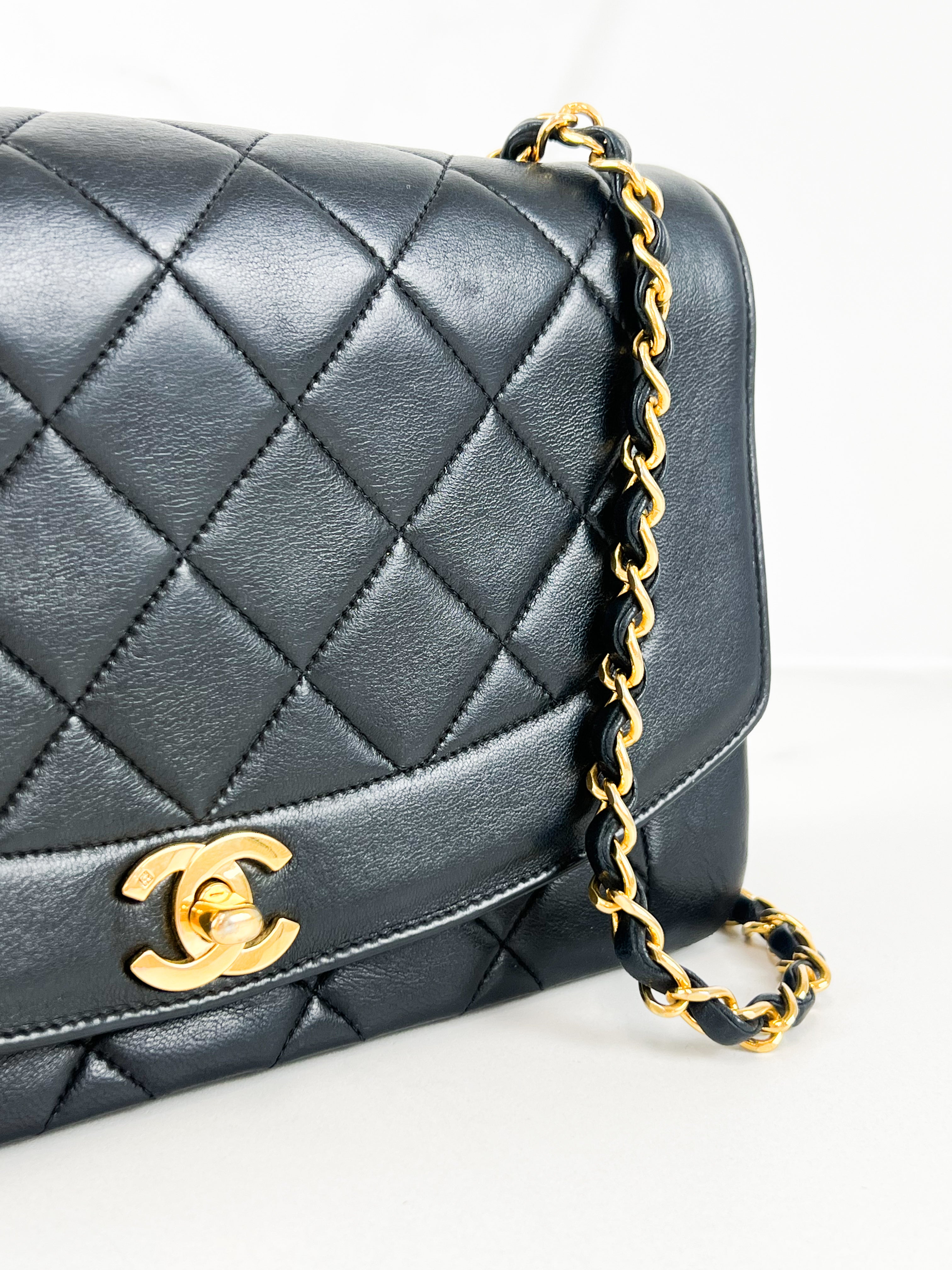Chanel Vintage Diana Flap Medium Lambskin