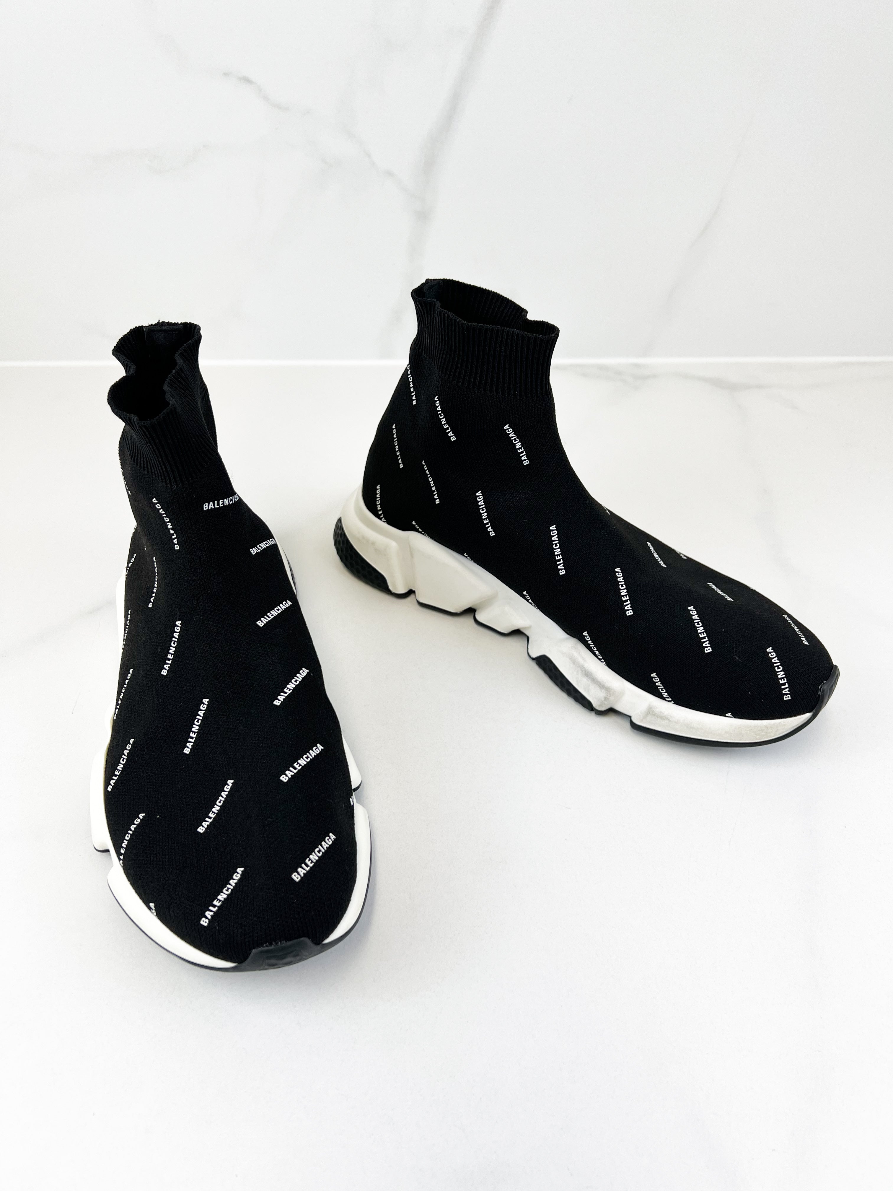 Balenciaga Logo Mens Speed Sneaker Size 9US