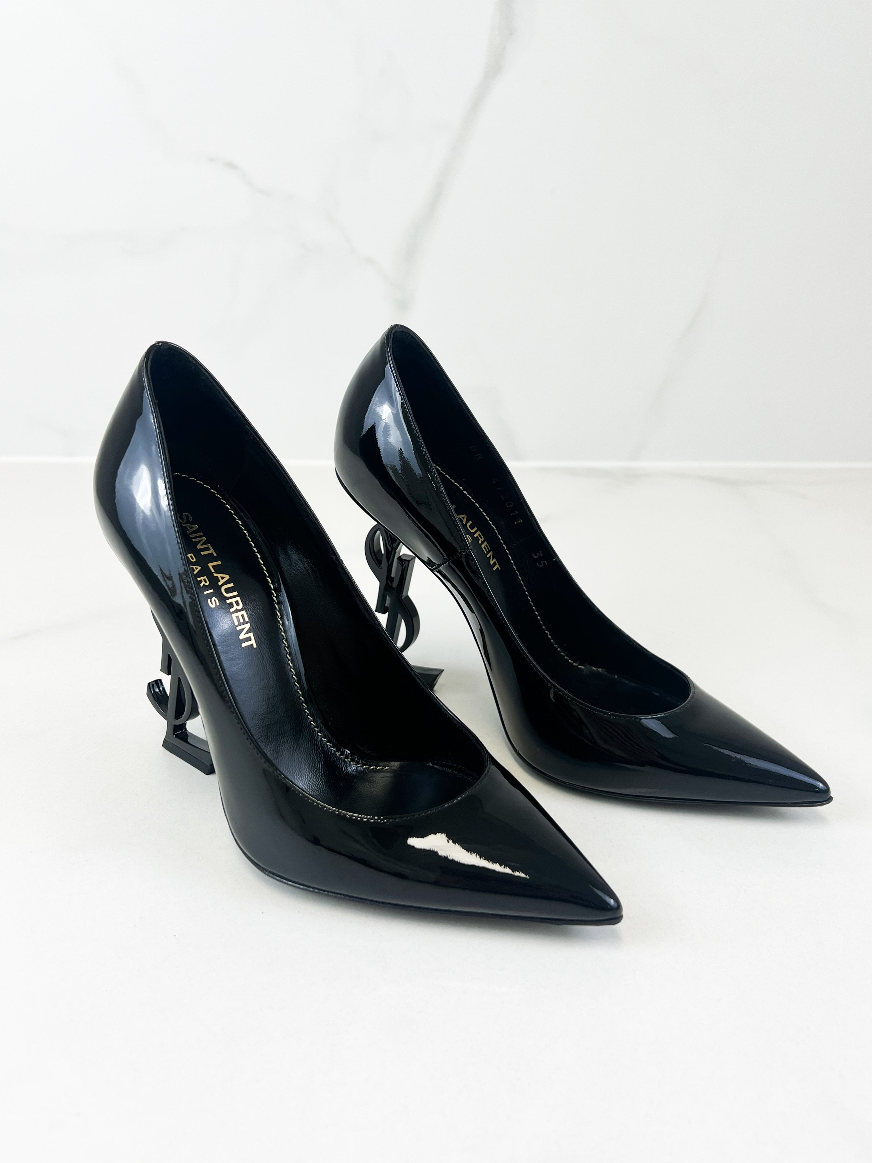 Saint Laurent Opyum Pump in Patent Leather Size 35
